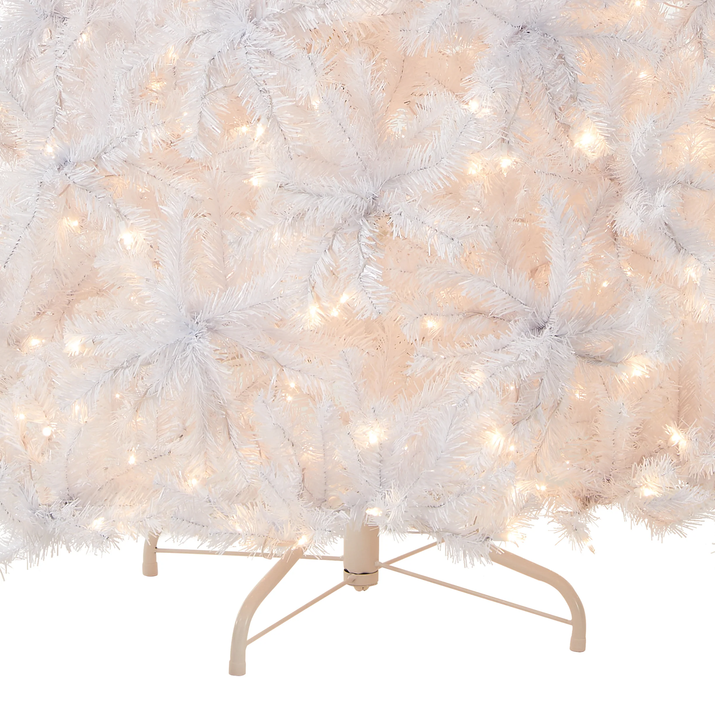 7.5 ft. Pre-Lit North Valley Spruce White Tree with Clear Lights, Plug-In - Image 8