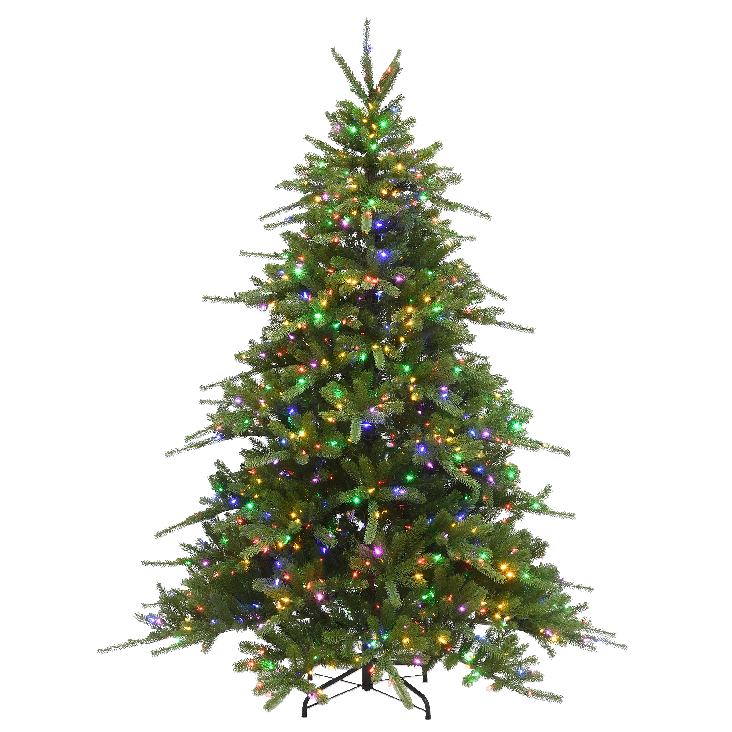 7.5 ft. Pre-Lit Ponderosa Fir Tree with Dual Color LED Lights - Image 3