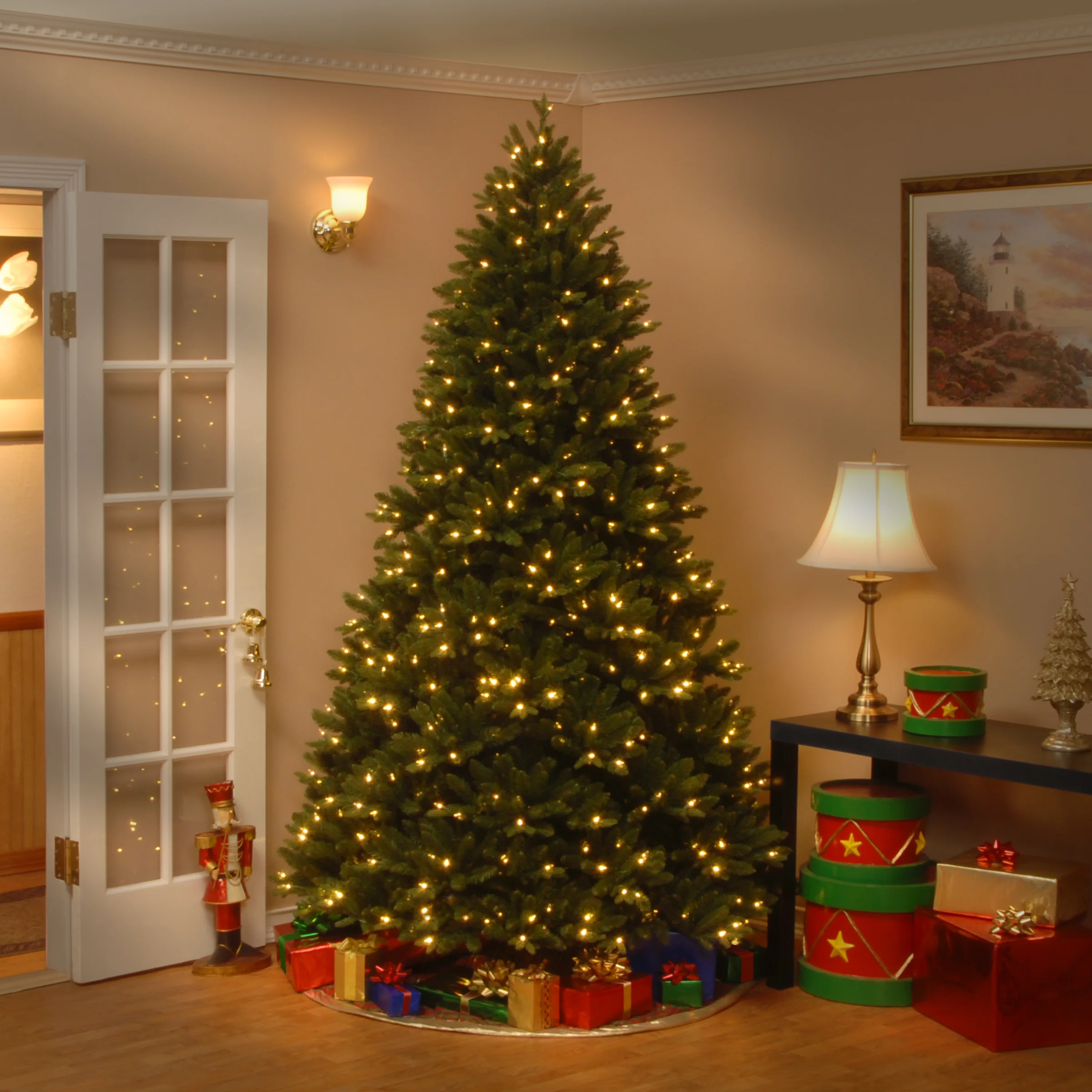 7.5 ft. Pre-Lit Scandinavian Fir Tree with Clear Lights - Image 2