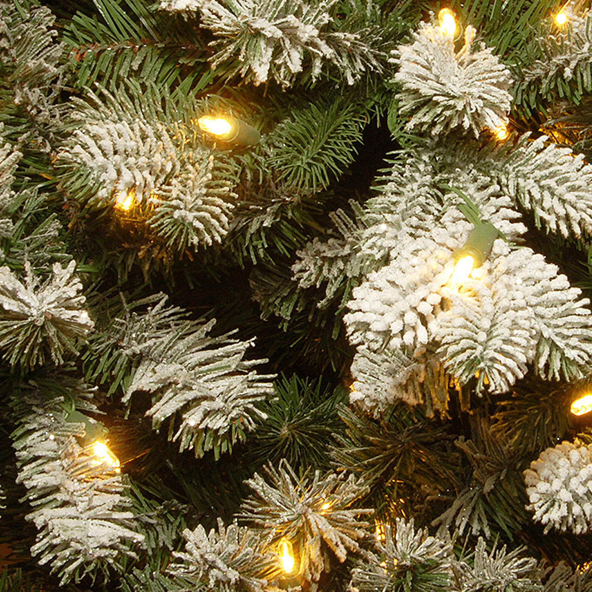 7.5 ft. Pre-Lit Snowy Sheffield Spruce Pencil Slim with PowerConnect Clear Lights - Image 3