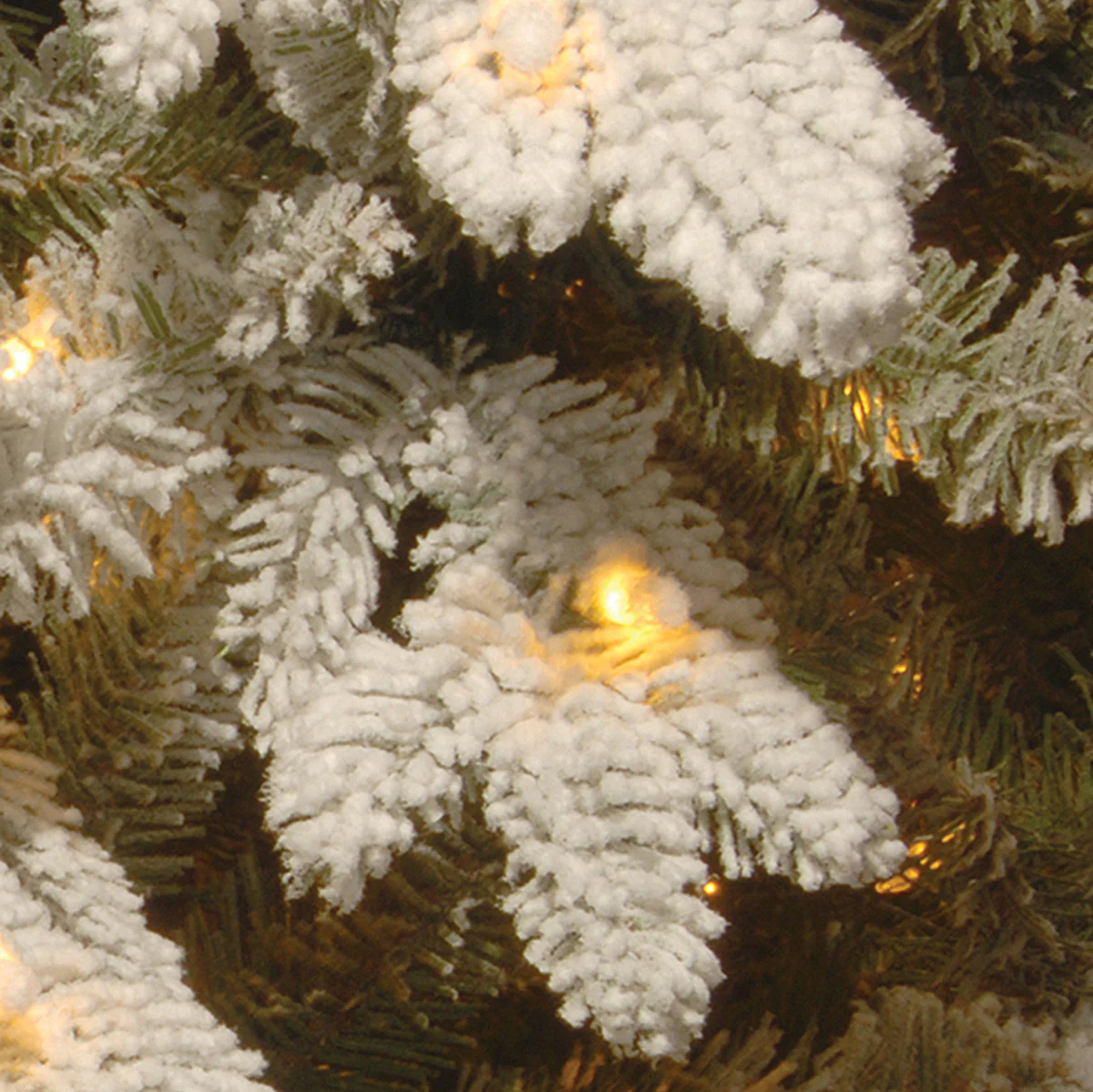 7.5 ft. Pre-Lit Snowy Sierra Spruce Tree with Clear Lights - Image 3