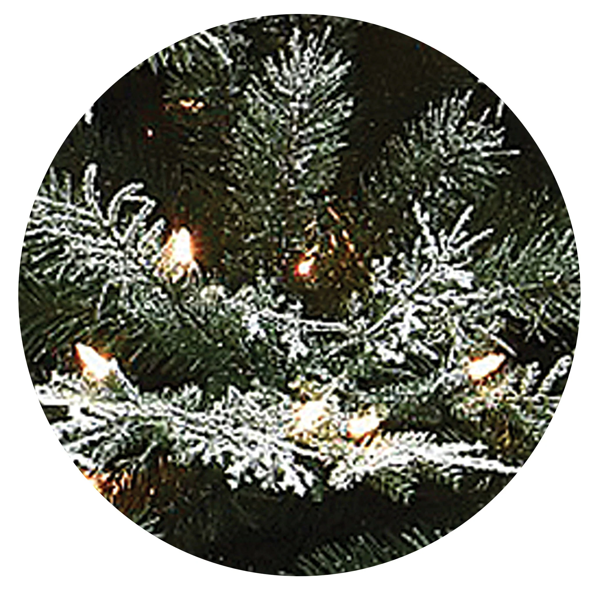 7.5 ft. Pre-Lit Snowy Stonington Fir Tree with Dual Color LED Lights - Image 4