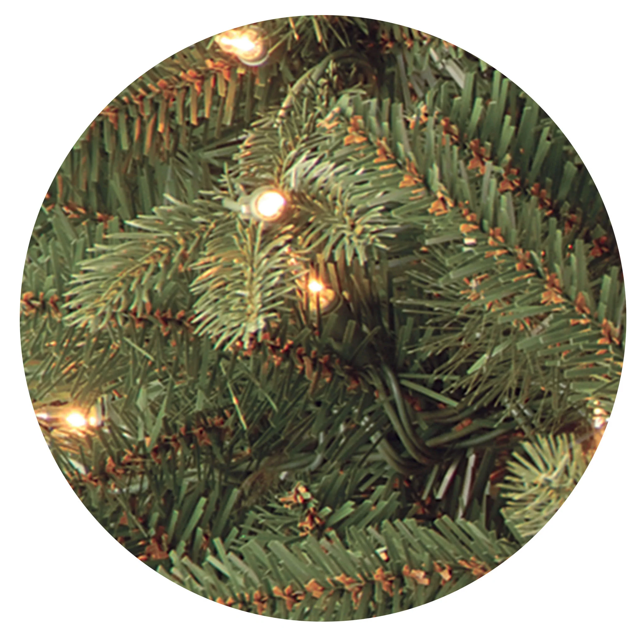 7.5 ft. Pre-Lit Tiffany Fir Tree with Clear Lights - Image 3