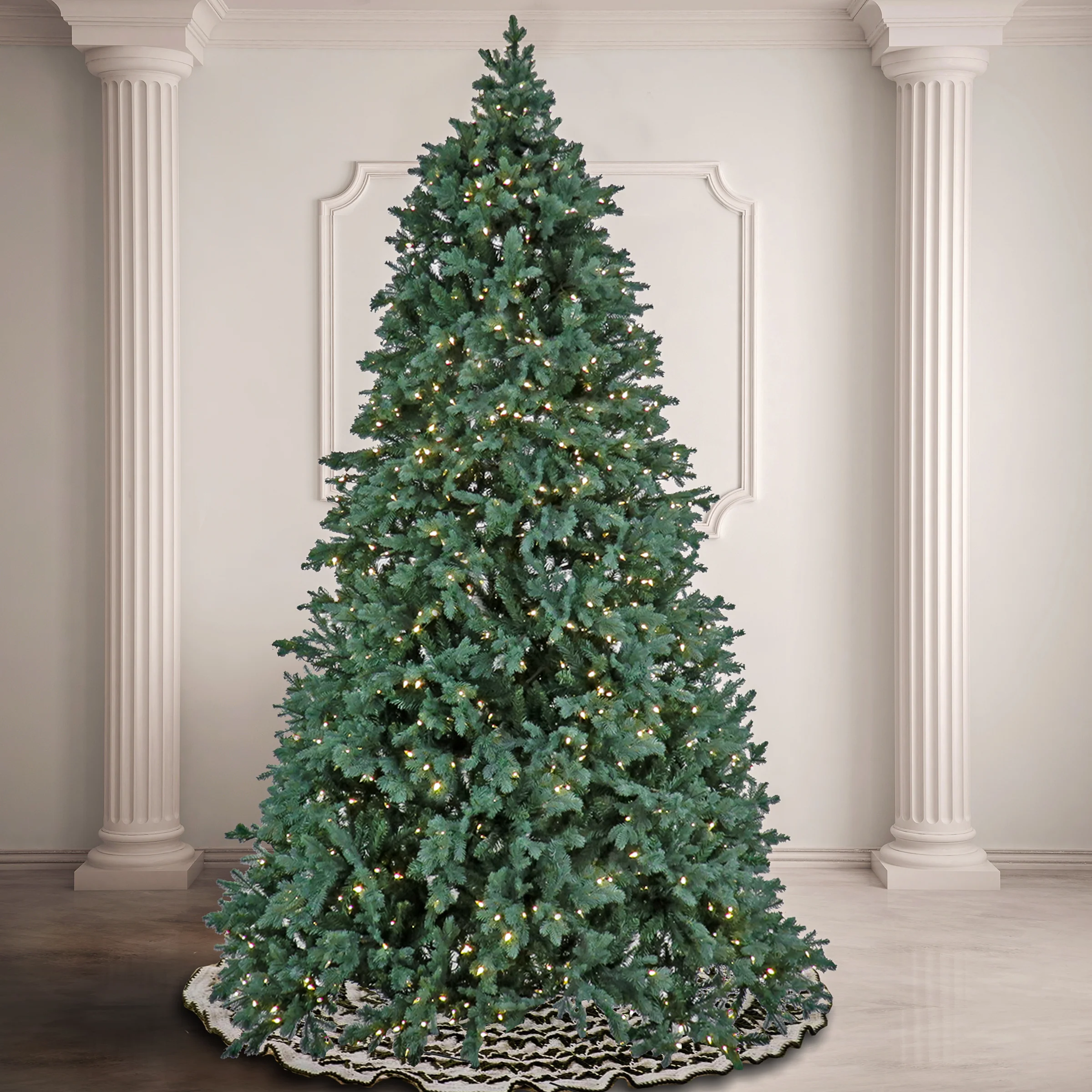 7.5 ft. Pre-Lit Wellesley Fir Tree with PowerConnect Dual Color LED Lights - Image 2
