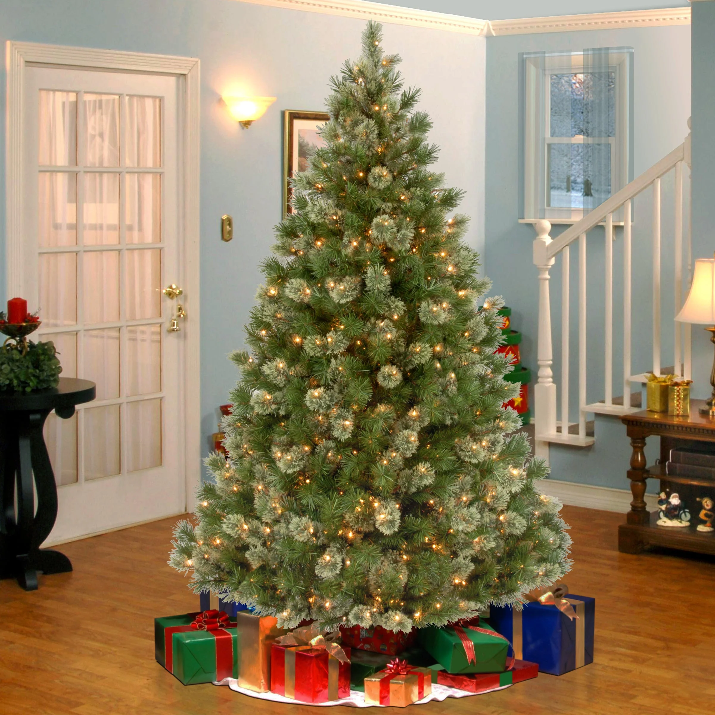 7.5 ft. Pre-Lit Wispy Willow Grande Medium Tree with Clear Lights, Plug-In - Image 2