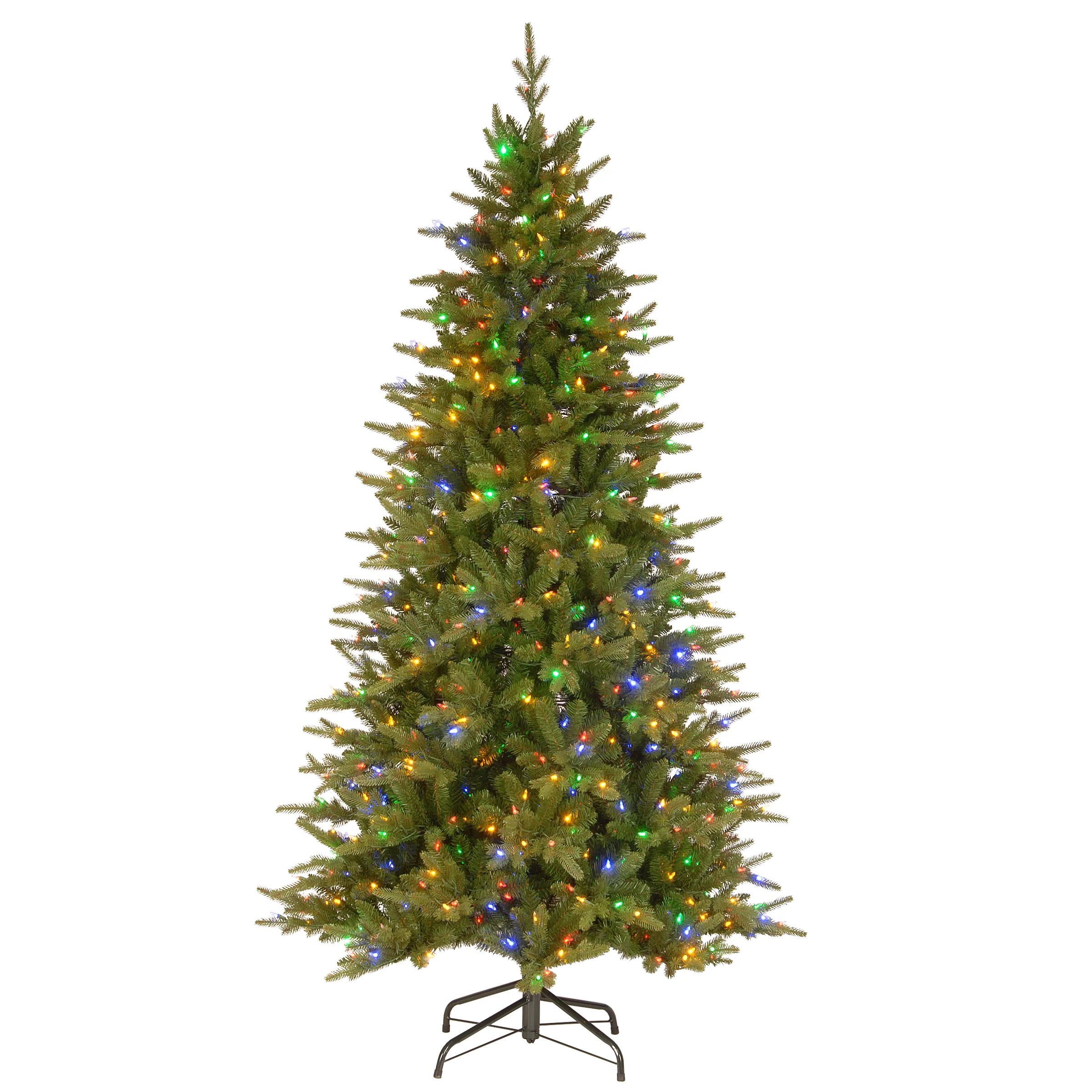 7.5 ft. Saratoga Spruce Slim Tree with Dual Color LED Light - Image 2