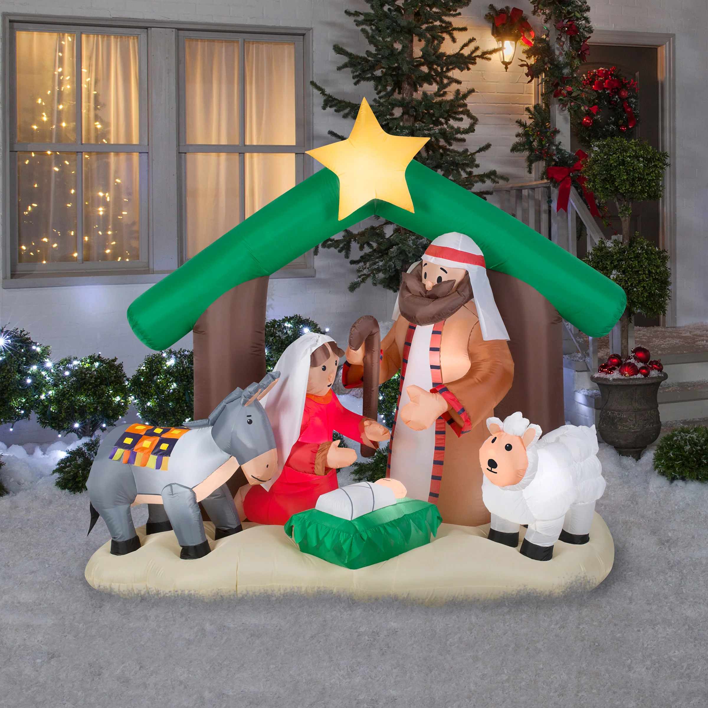 7 ft. Inflatable Nativity Scene - Image 2