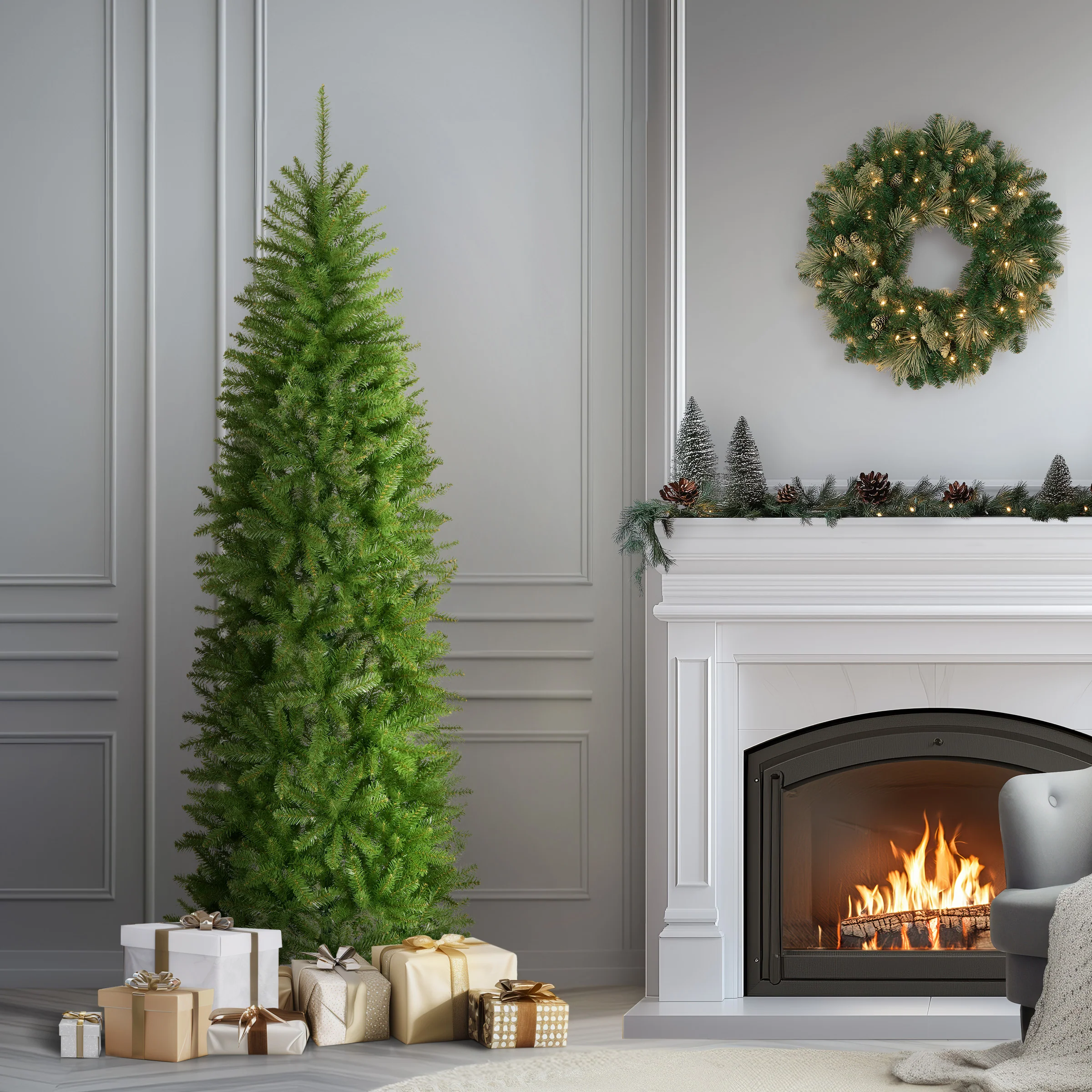 7 ft. Kingswood Fir Pencil Tree - Image 3