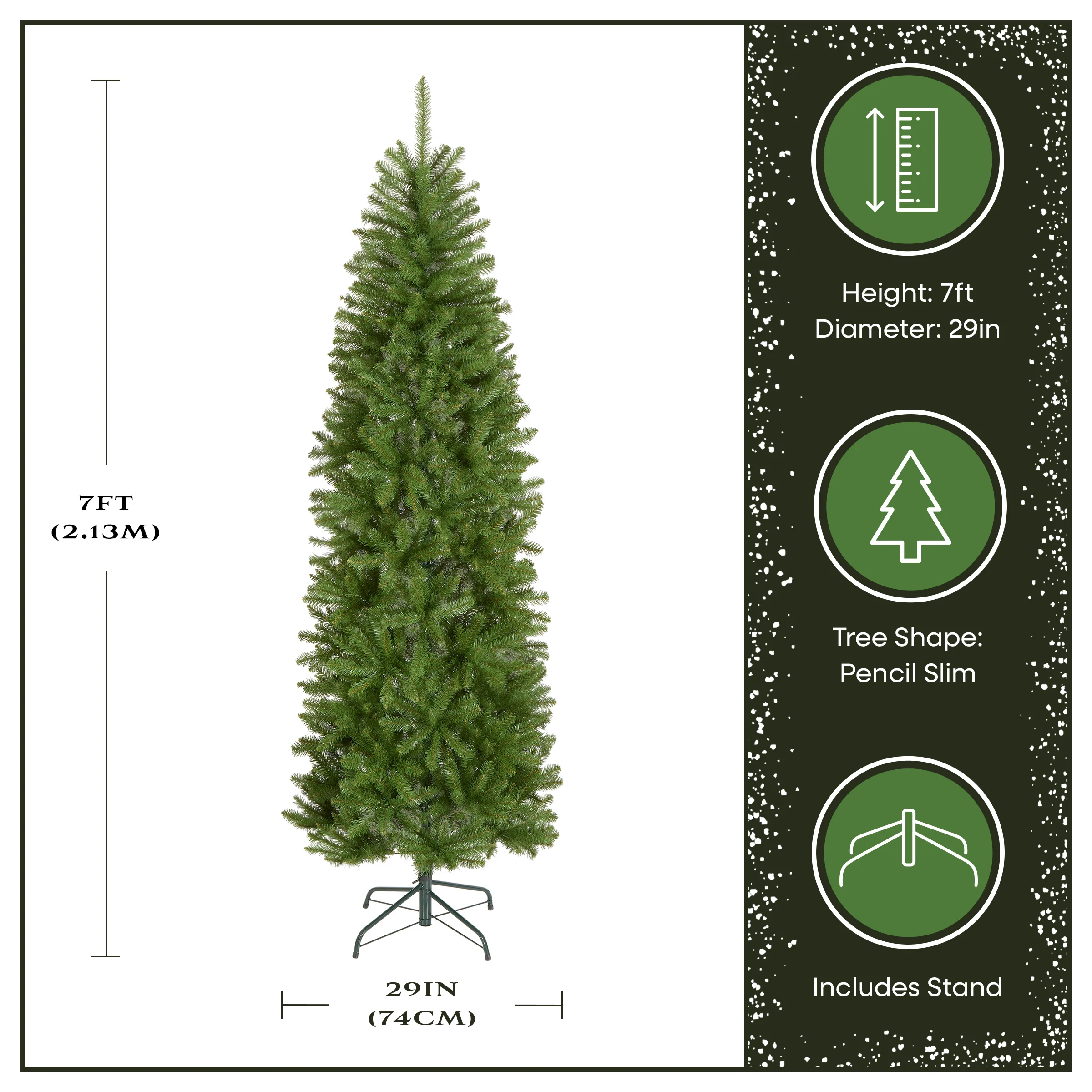 7 ft. Kingswood Fir Pencil Tree - Image 4