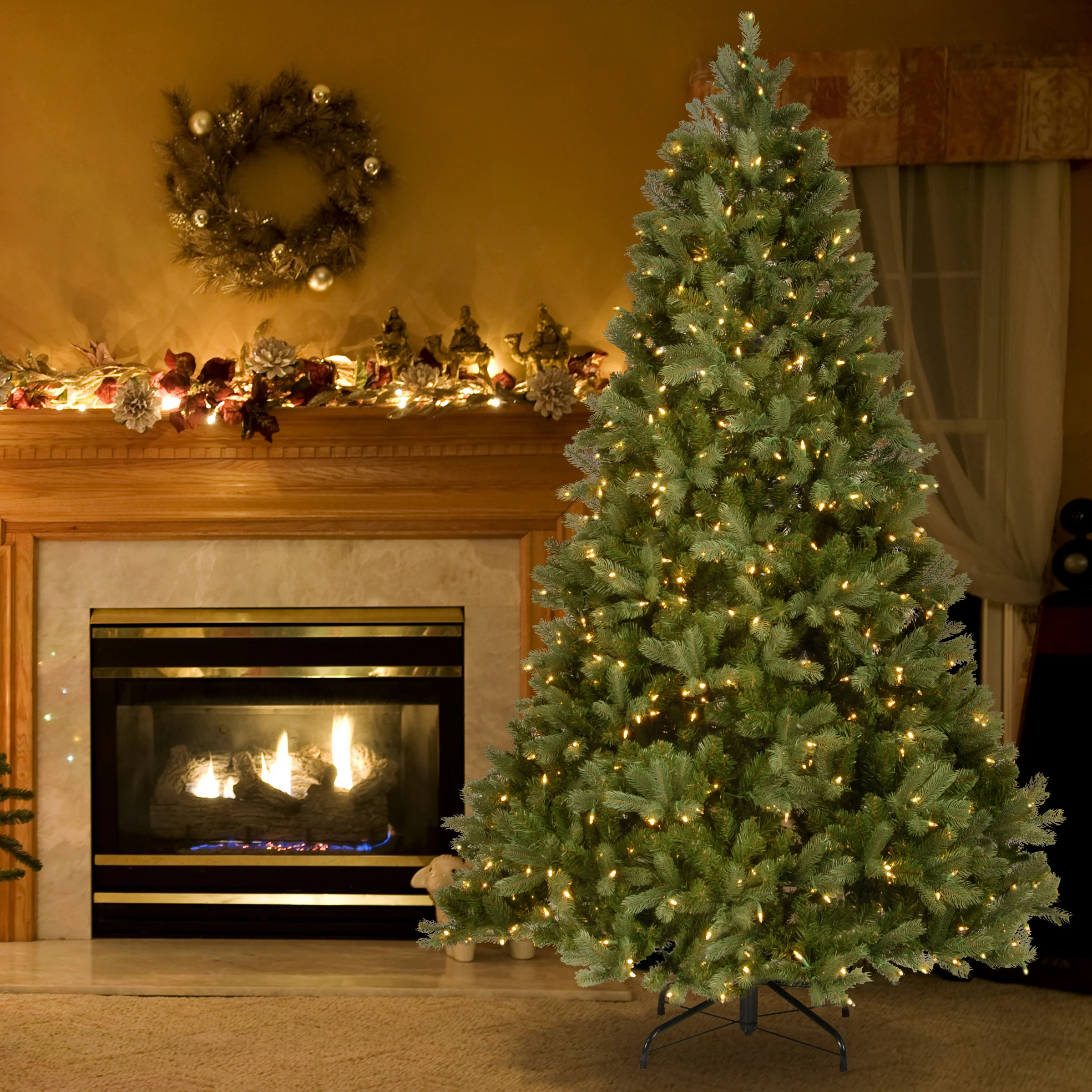 7 ft. Pre-Lit Downswept Douglas Fir Tree with 700 Clear Lights - Image 2