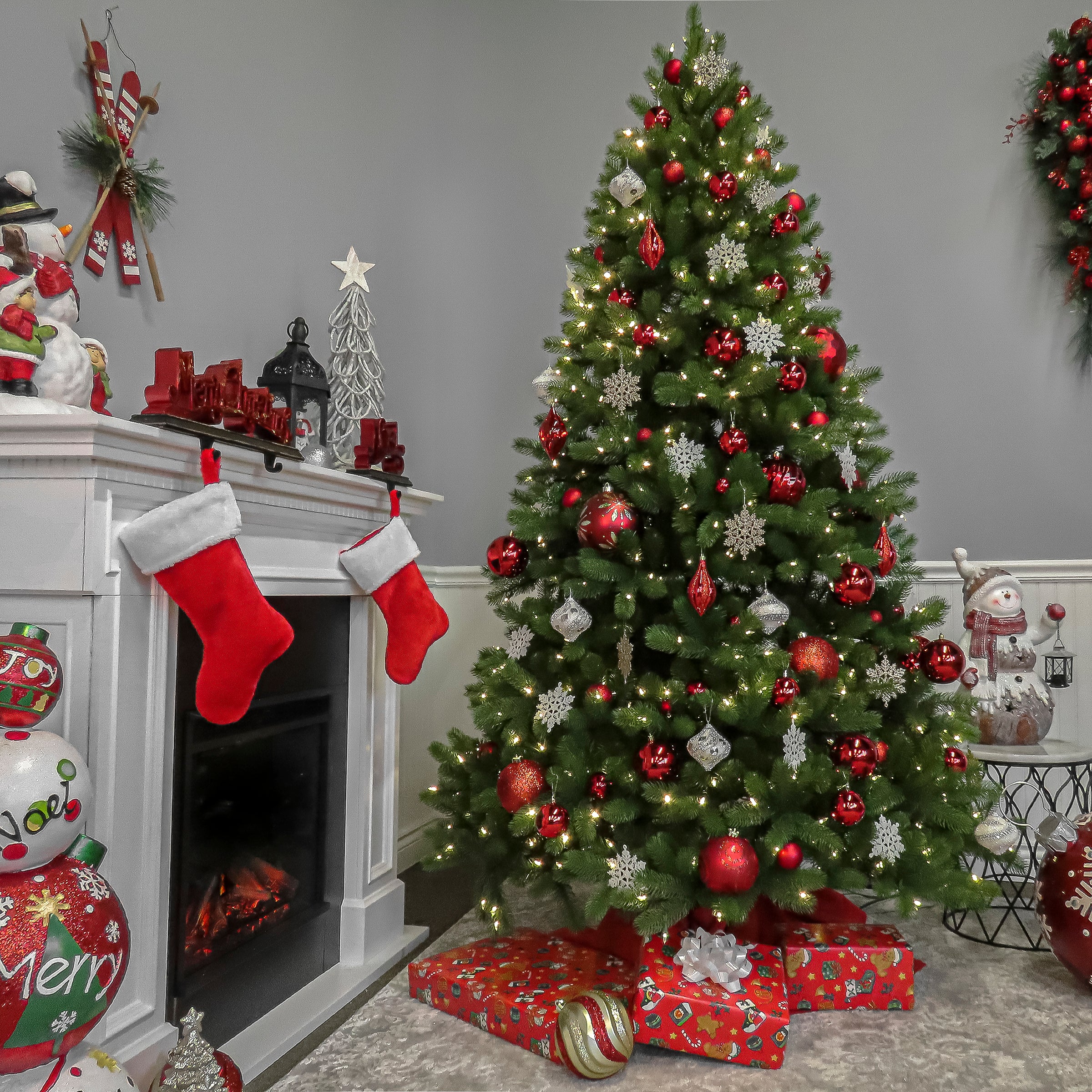 7 ft. Pre-Lit Downswept Douglas Fir Tree with 700 Clear Lights - Image 5