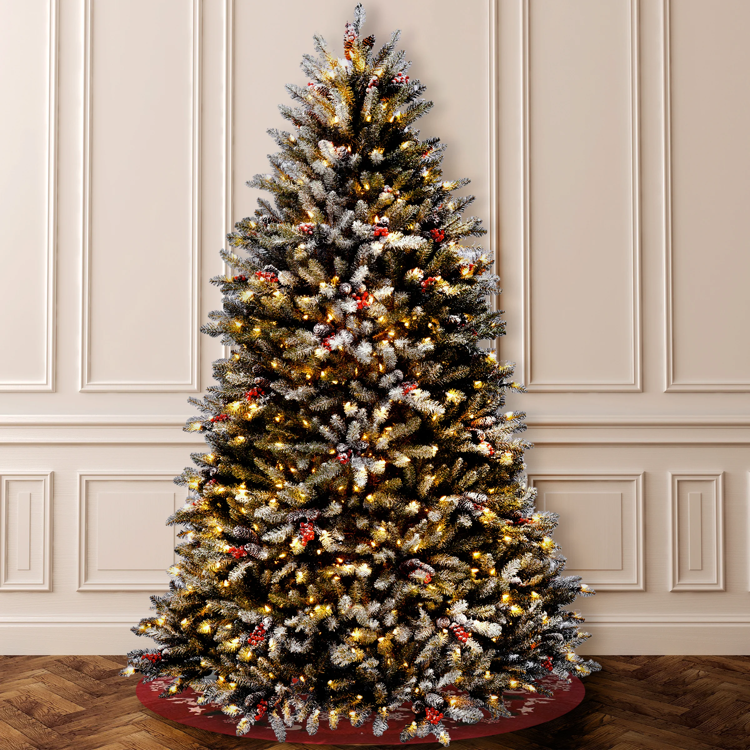 7 ft. Pre-Lit Dunhill Fir Tree with 700 Clear Lights, Plug-In - Image 8