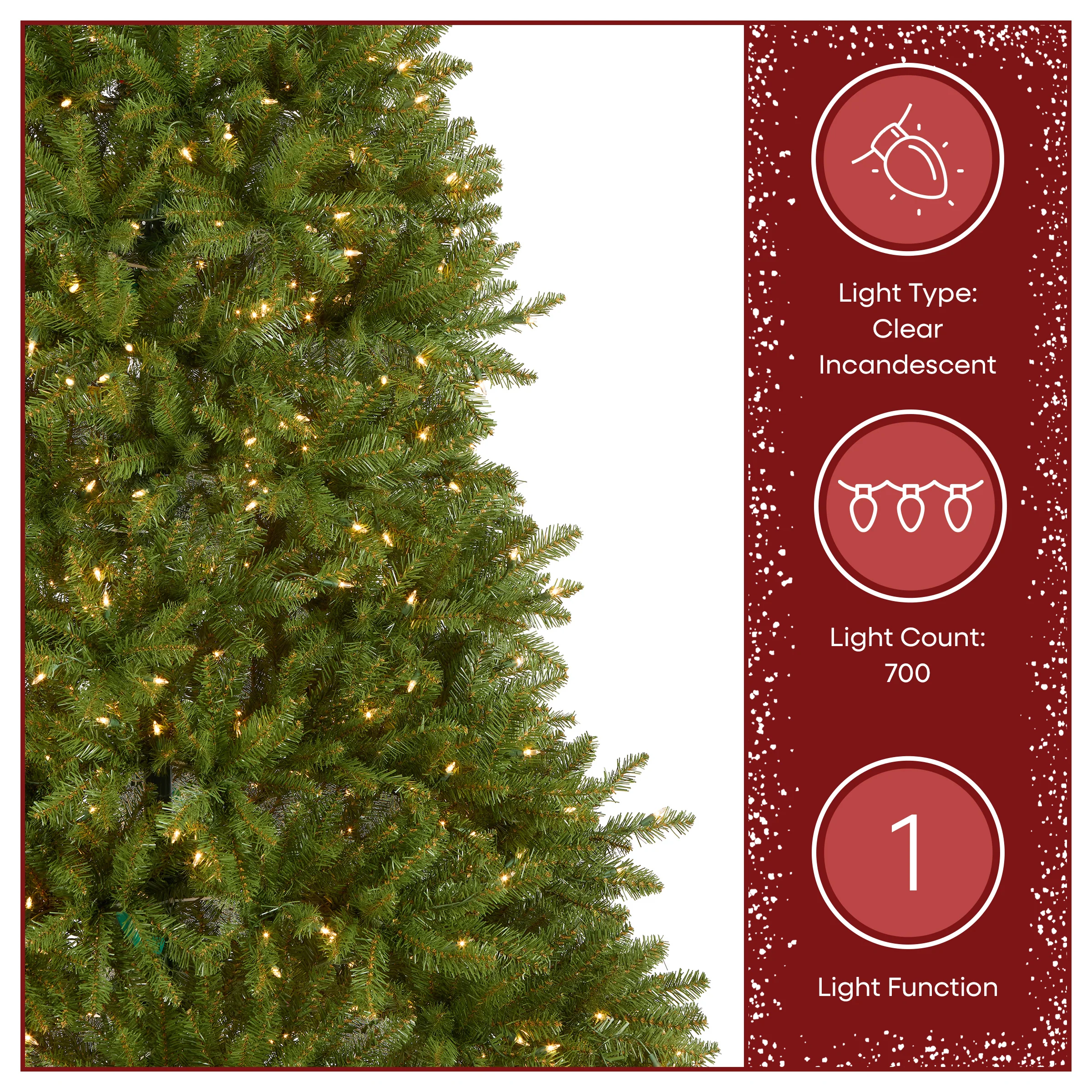7 ft. Pre-Lit Dunhill Fir Tree with Clear Lights - Image 6