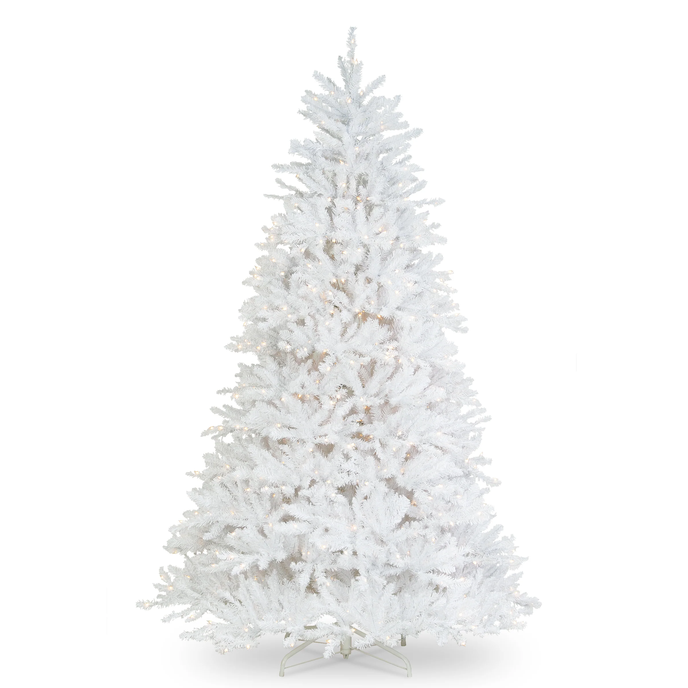 7 ft. Pre-Lit Dunhill Fir White Tree with Clear Lights, Plug-In - Image 8