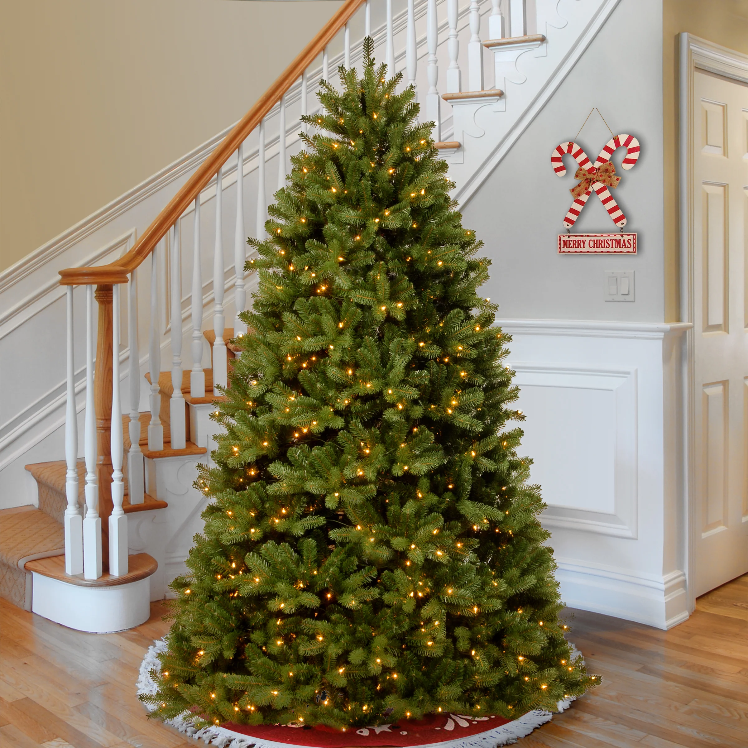7 ft. Pre-Lit Newberry Spruce Tree with Clear Lights - Image 2