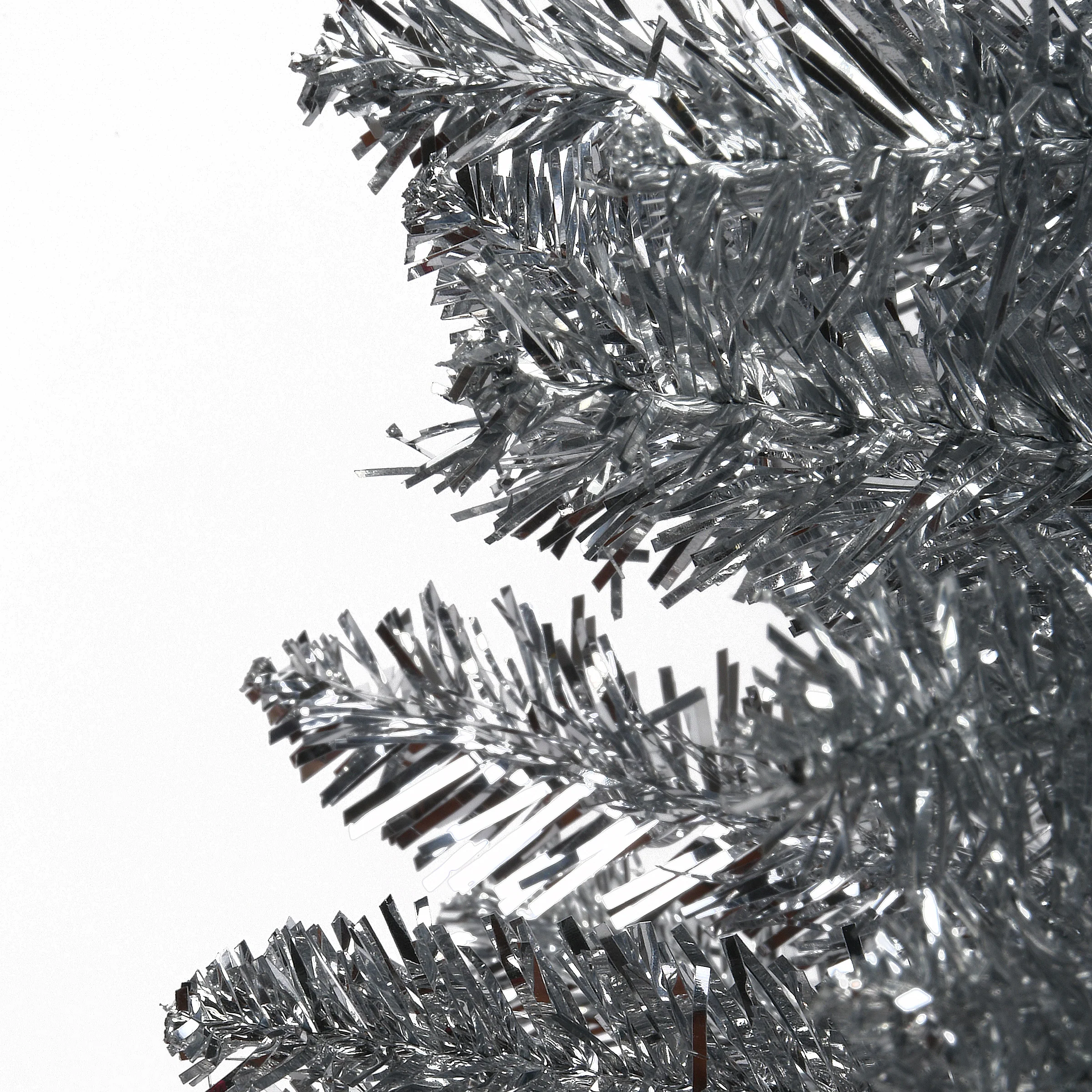 7 ft. Tinsel Collection Silver Tree - Image 4
