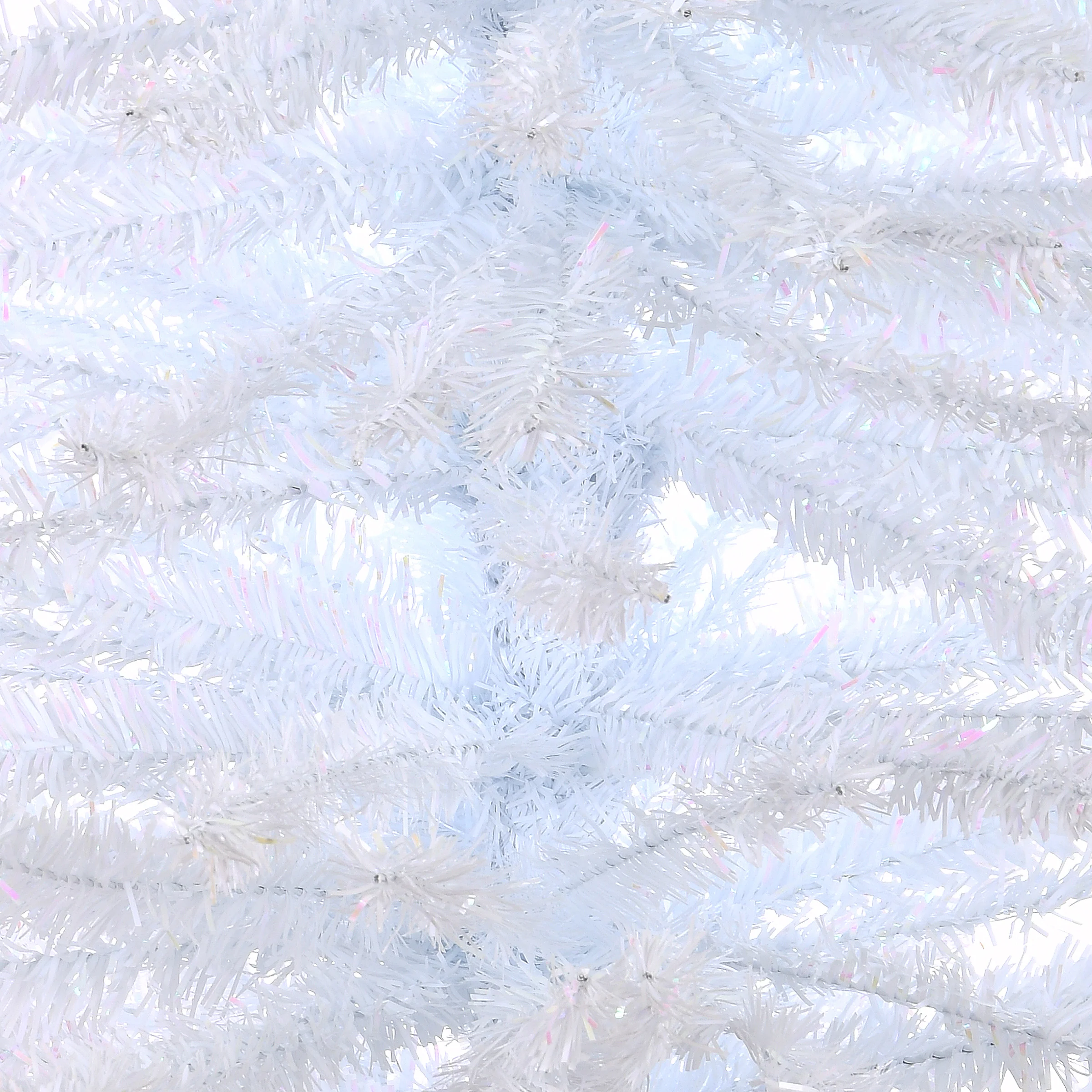 7 ft. Tinsel Collection White Iridescent Tree - Image 5