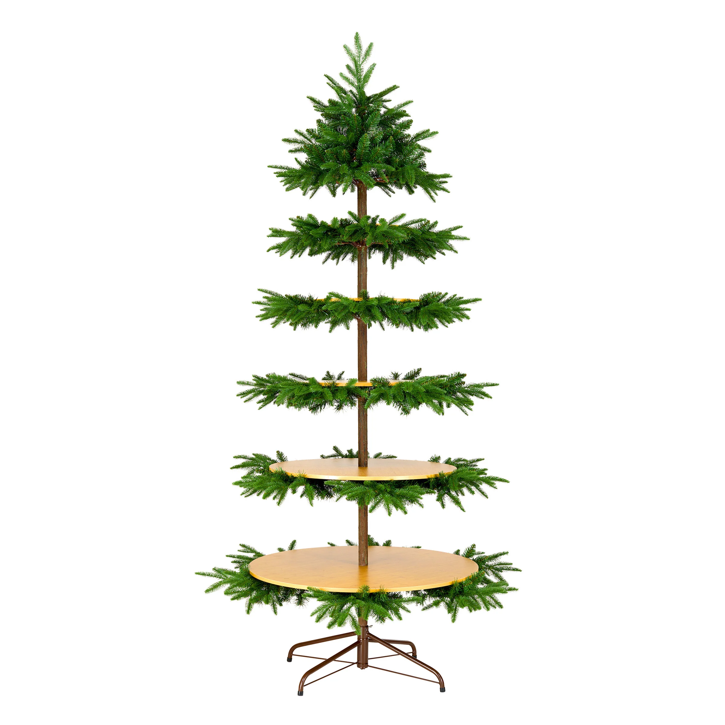 7.5 ft. Platform Slim Tree with Shelves - Image 5