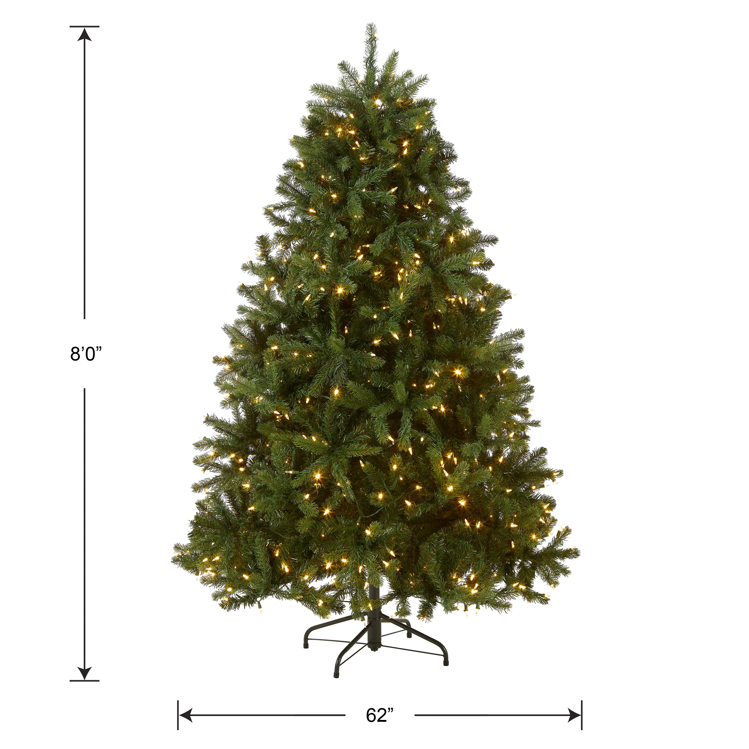 8 ft. Pre-Lit Newberry Spruce Tree with PowerConnect Dual Color LED Lights, Plug-In - Image 5