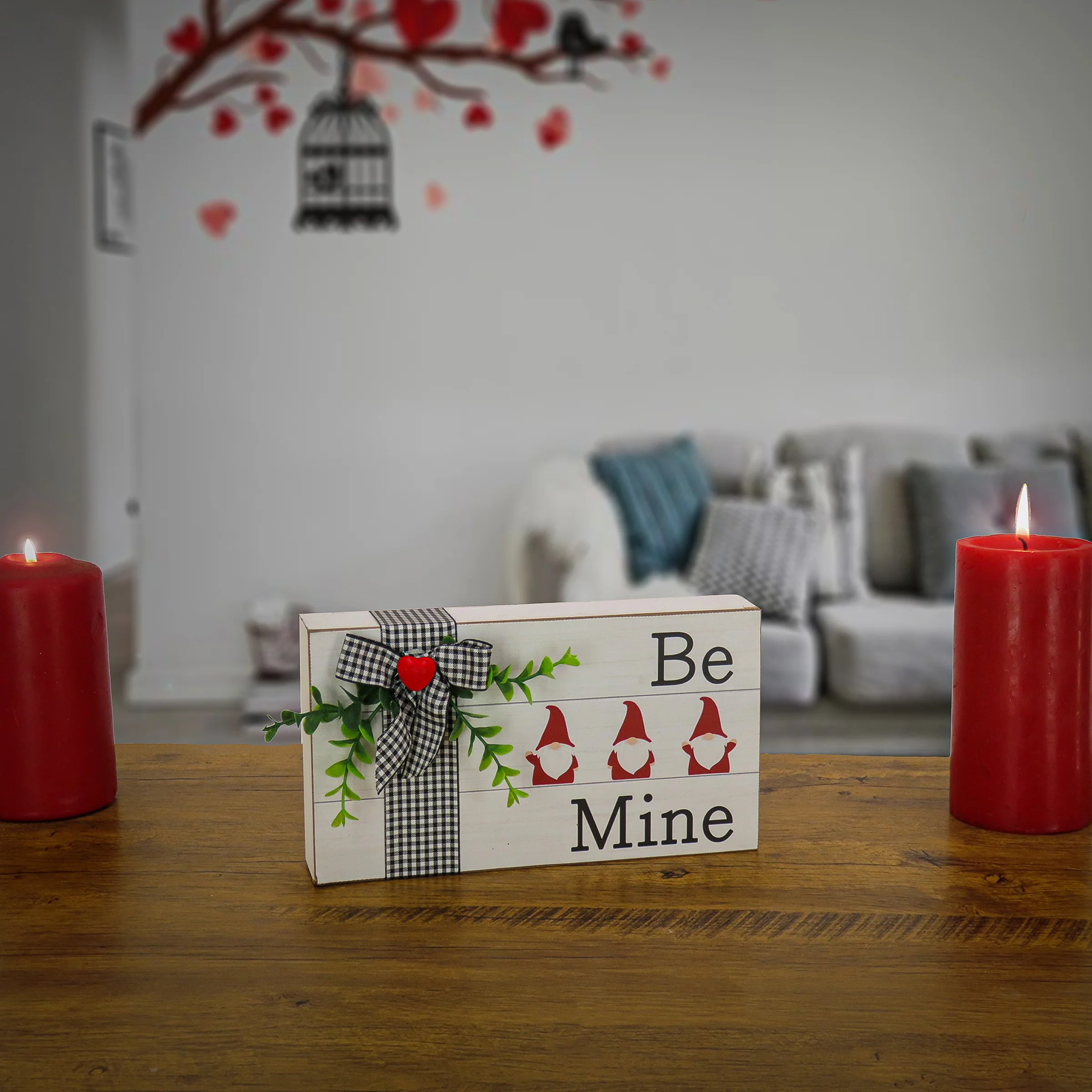 9 in. Valentine's 'Be Mine' Tabletop Decoration - Image 2