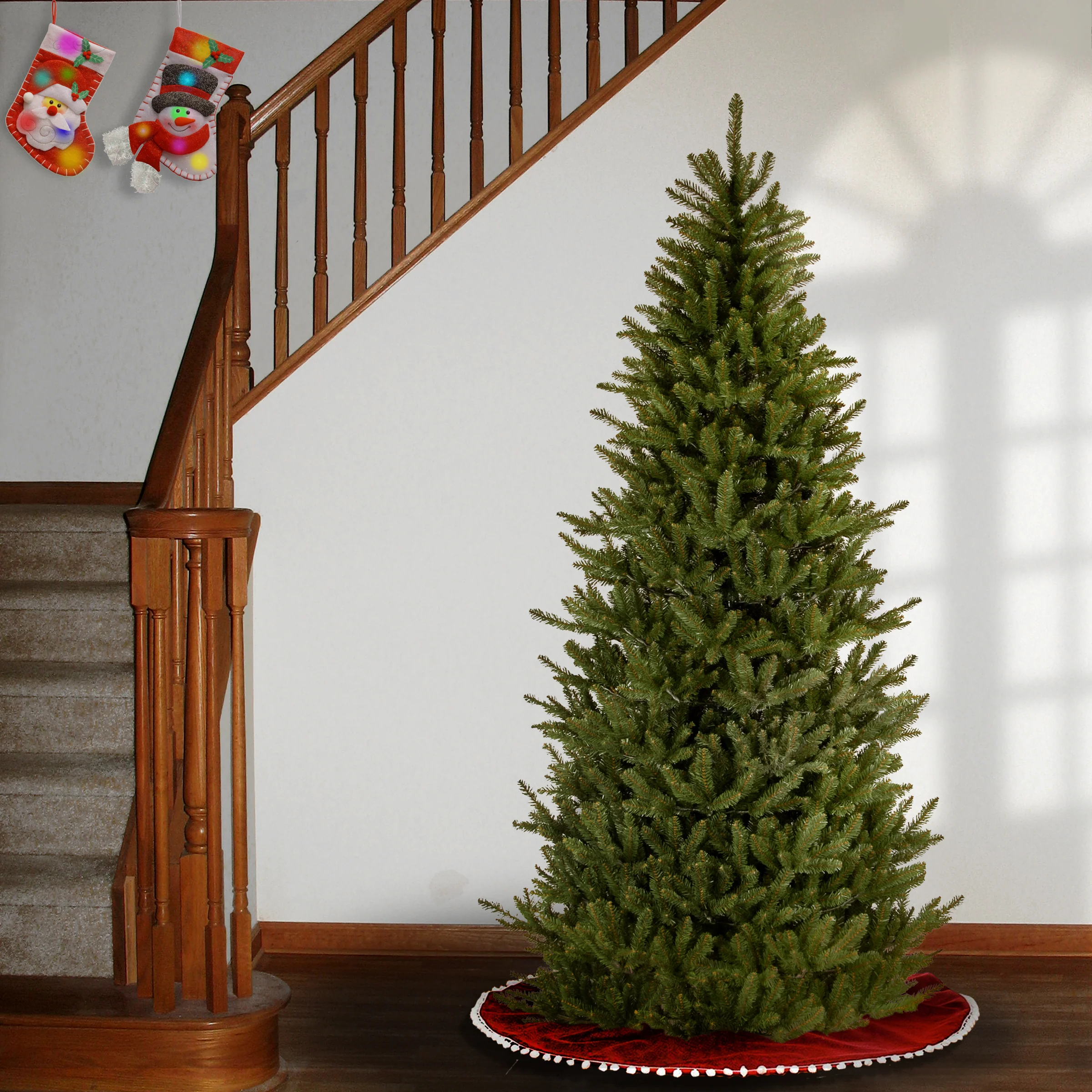 9 ft. Natural Fraser Fir Slim Fir Tree - Image 2