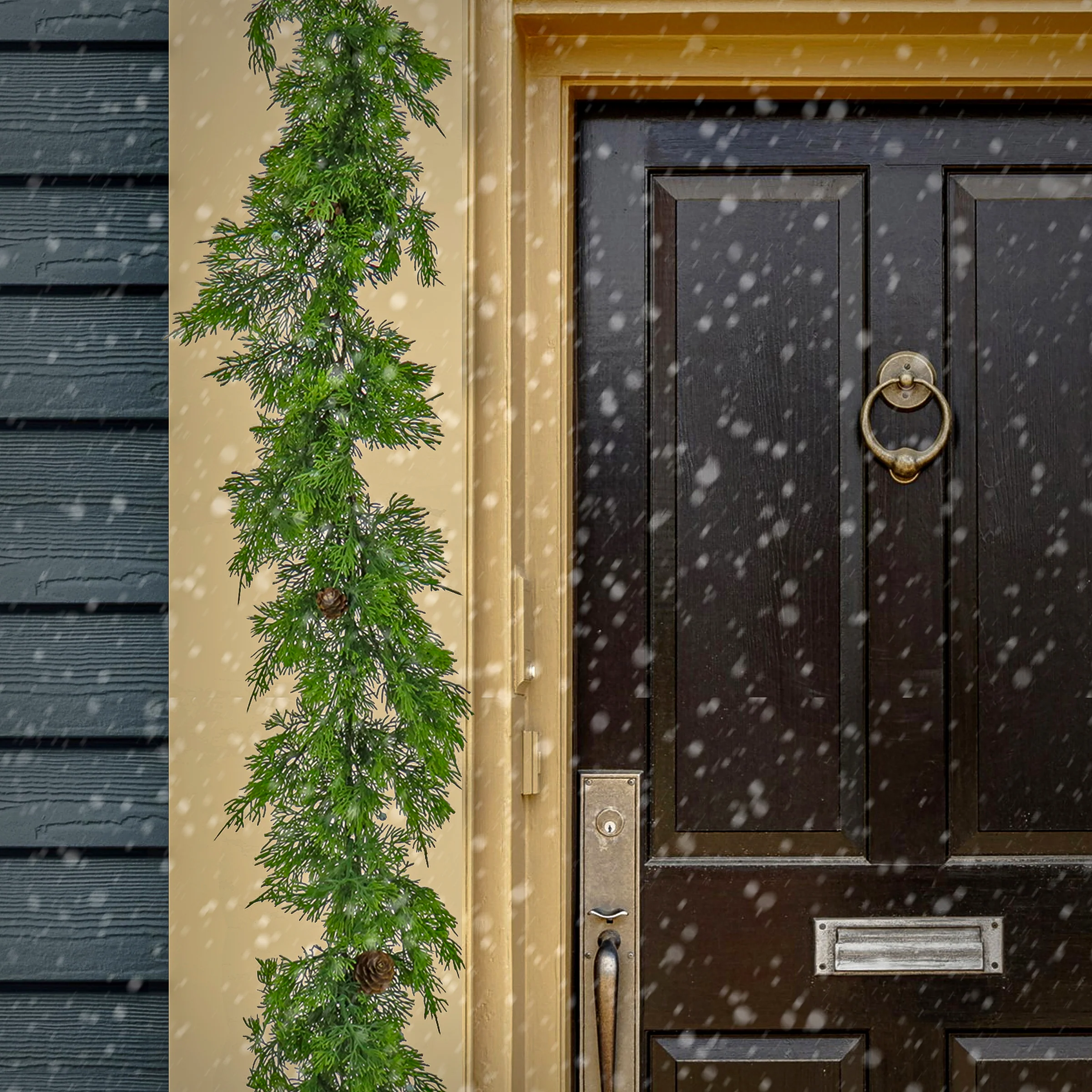 9 ft. Natural Look Cedar Garland - Image 2