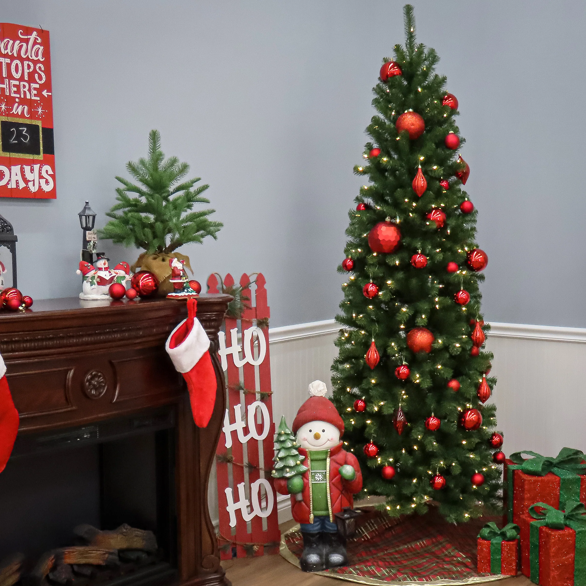9 ft. North Valley Spruce Pencil Slim Tree - Image 4
