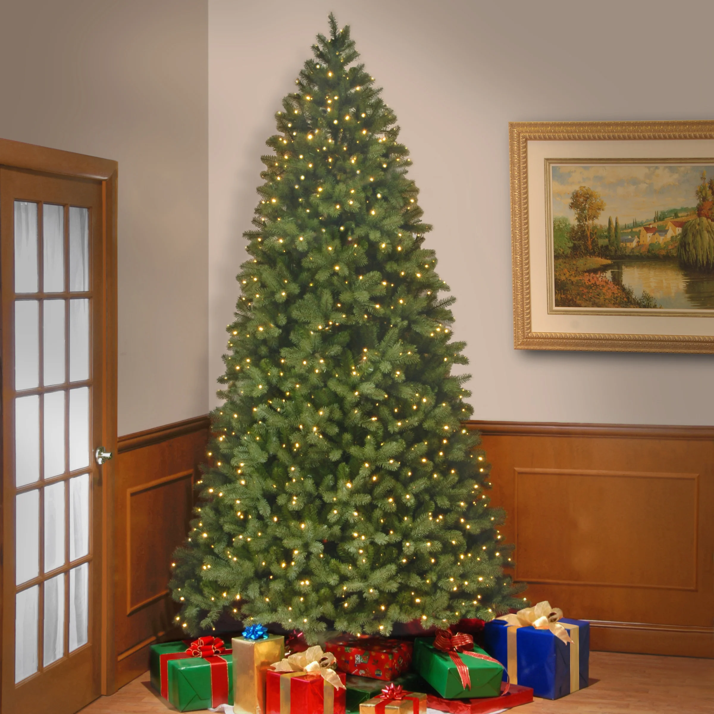9 ft. Pre-Lit Bayberry Spruce Tree with PowerConnect Dual Color LED Lights - Image 3