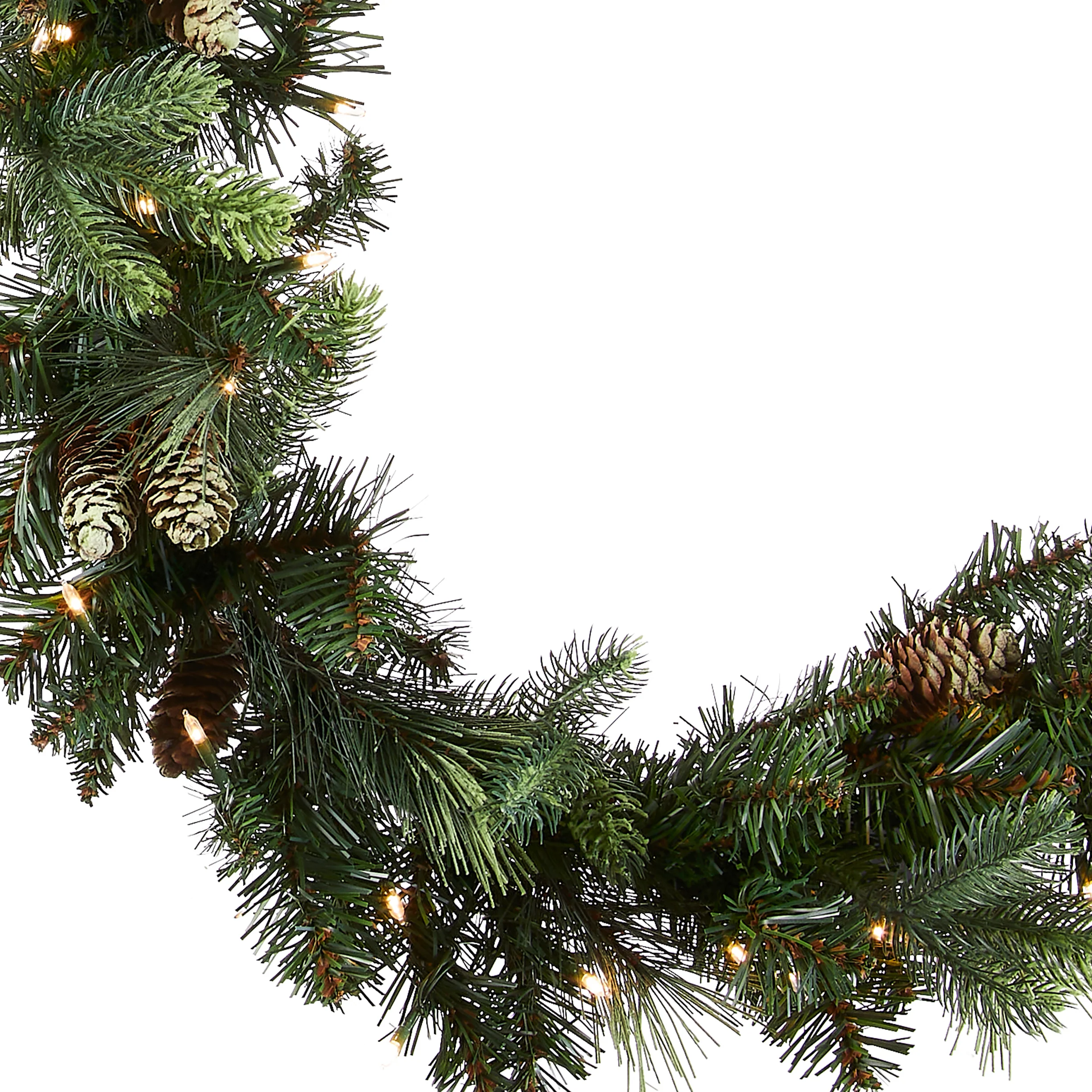 9 ft. Pre-Lit Carolina Pine Garland with LED Lights - Image 3