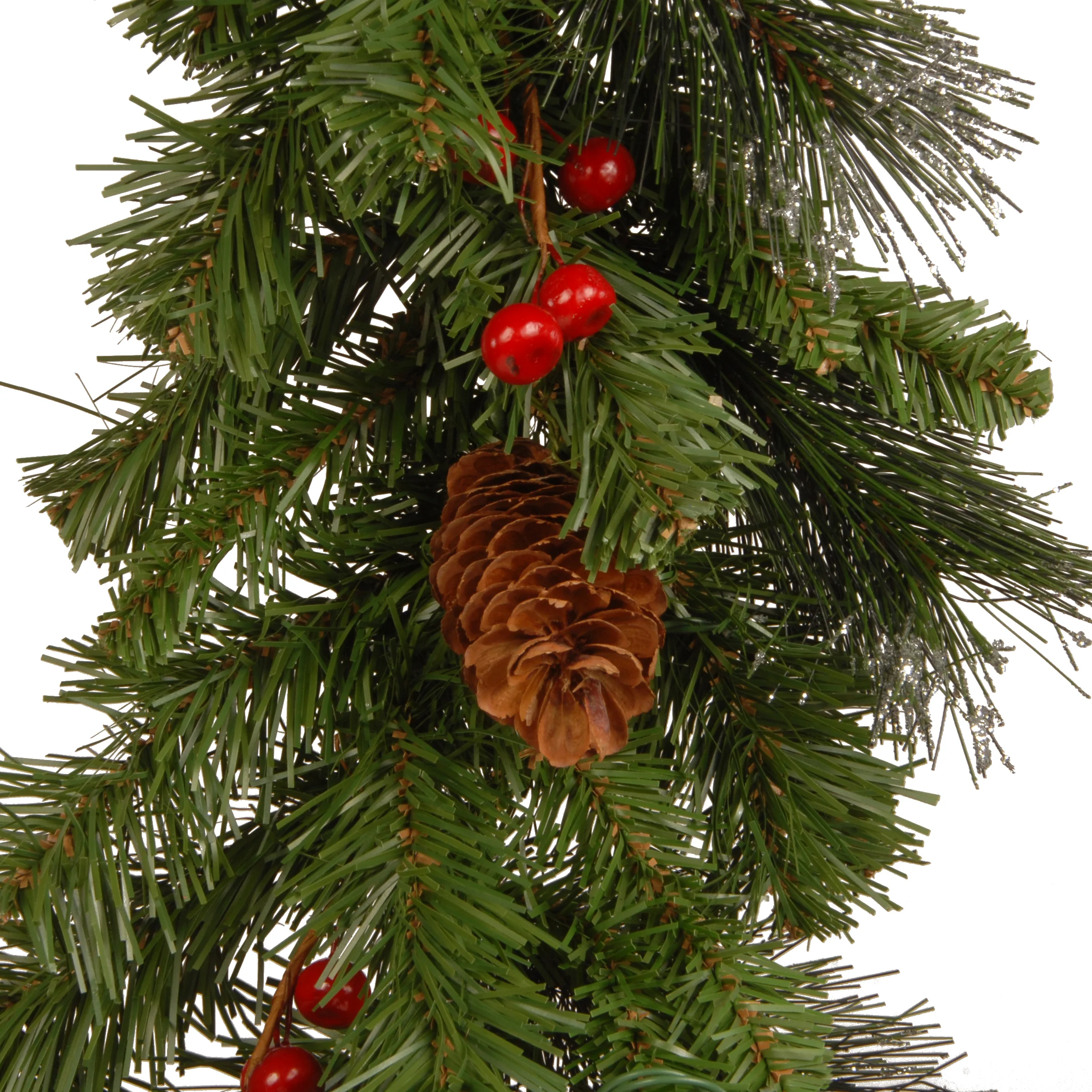 9 ft. Pre-Lit Crestwood Spruce Garland with LED Lights - Image 5