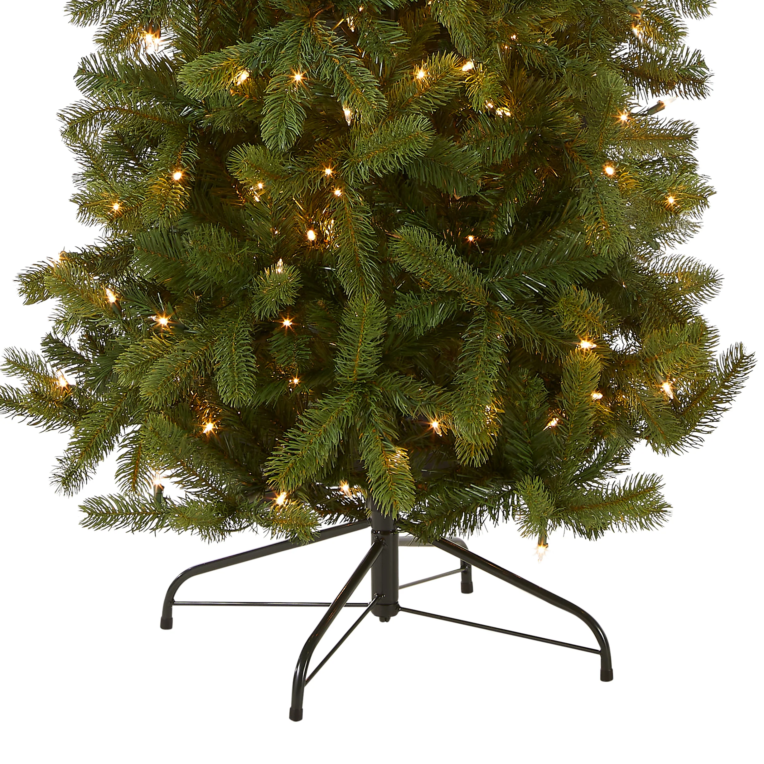 9 ft. Pre-Lit Downswept Douglas Fir Pencil Slim Tree with Clear Lights, Plug-In - Image 4
