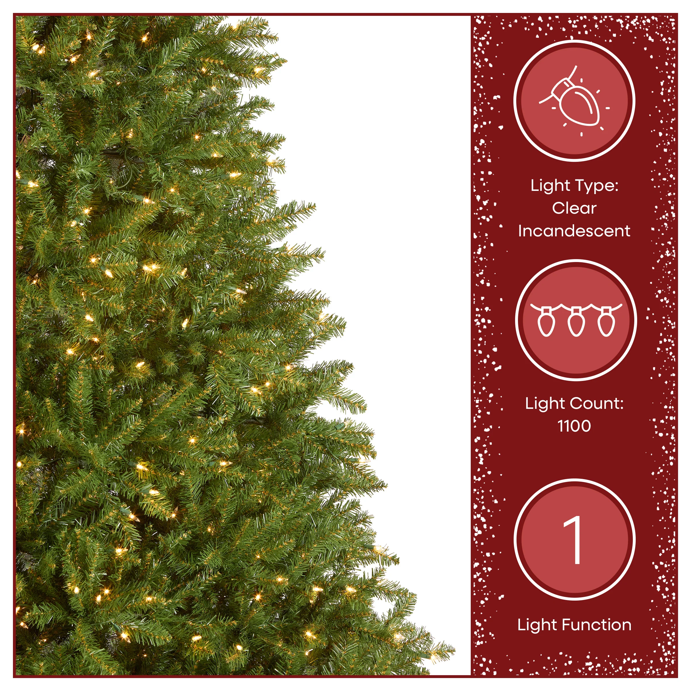 9 ft. Pre-Lit Dunhill Fir Tree with Clear Lights - Image 6