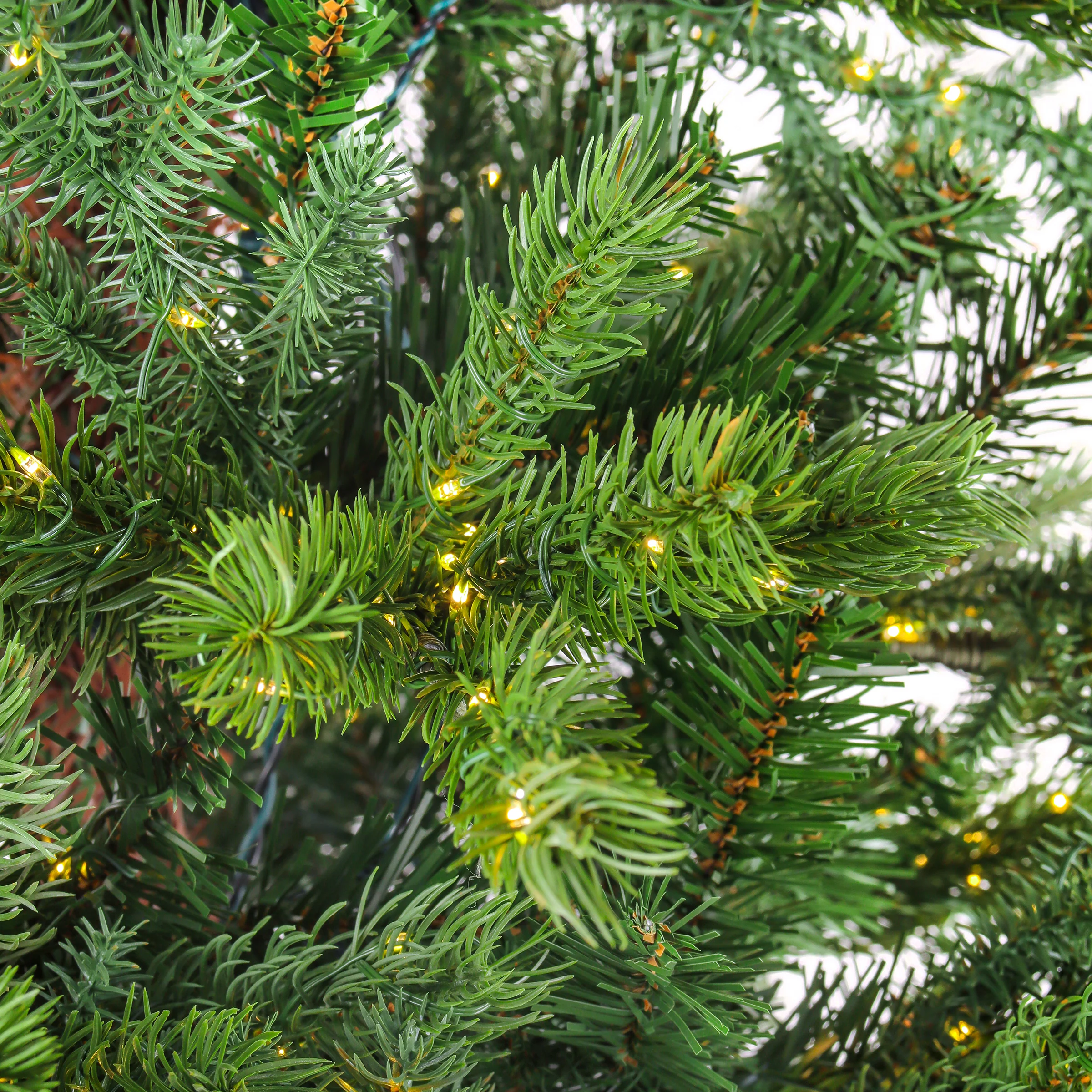9 ft. Pre-Lit Lark Pine Medium Tree with Warm White LED Rice Lights - Image 4