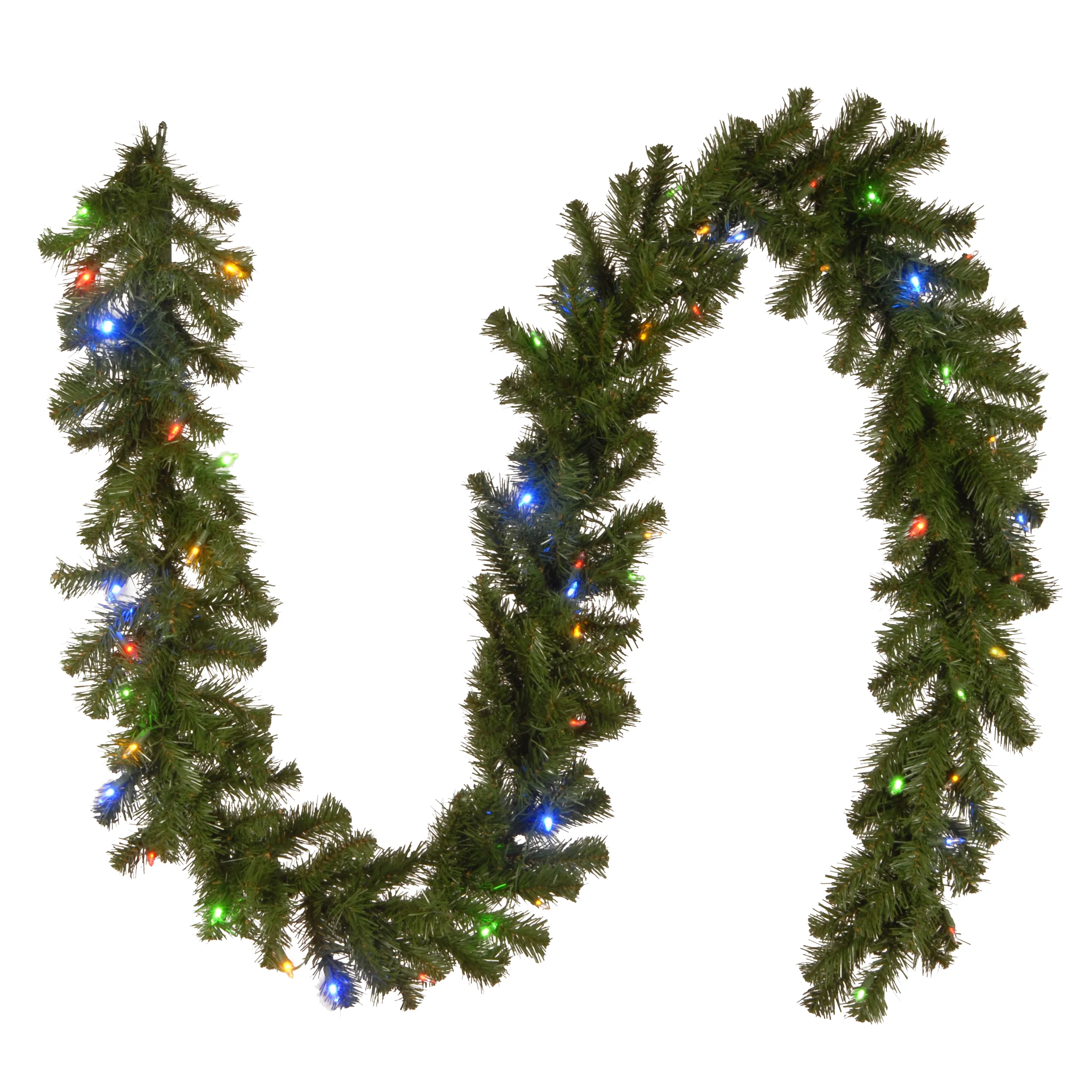 9 ft. Pre-Lit North Valley Spruce Garland with Dual Color LED Lights - Image 3