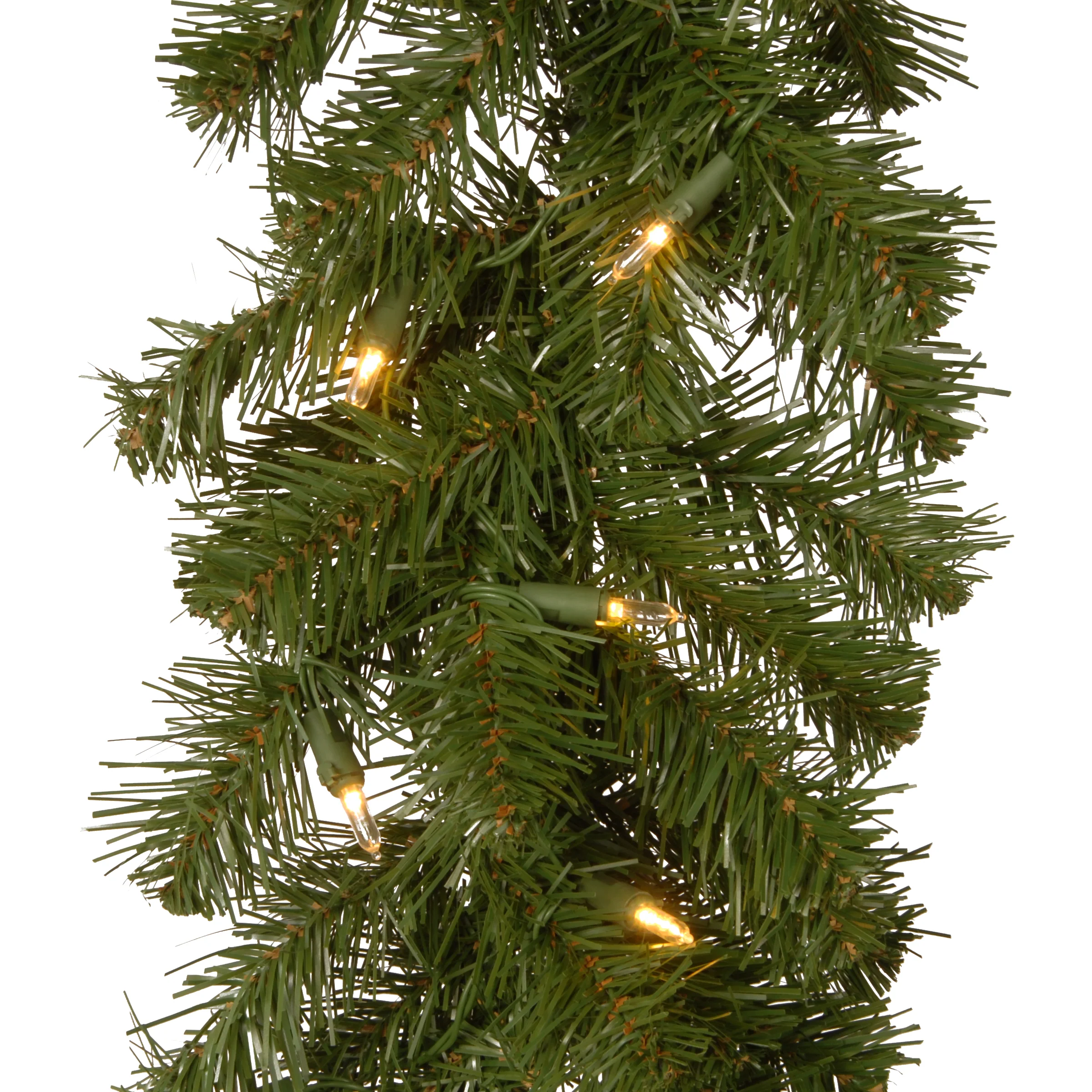 9 ft. Pre-Lit North Valley Spruce Garland with Dual Color LED Lights - Image 4