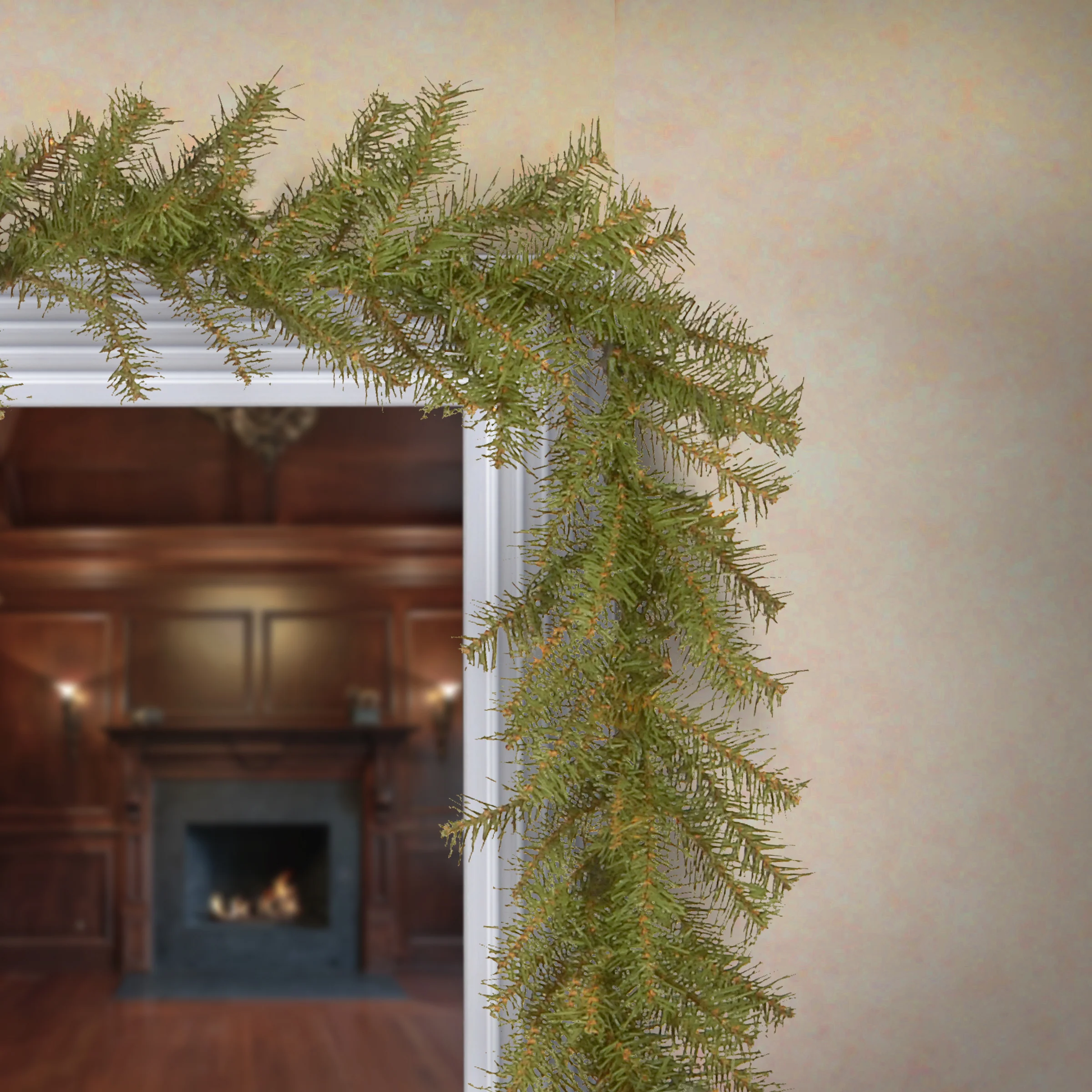 9 ft. Pre-Lit Norwood Fir Garland with Multicolor LED Lights - Image 2