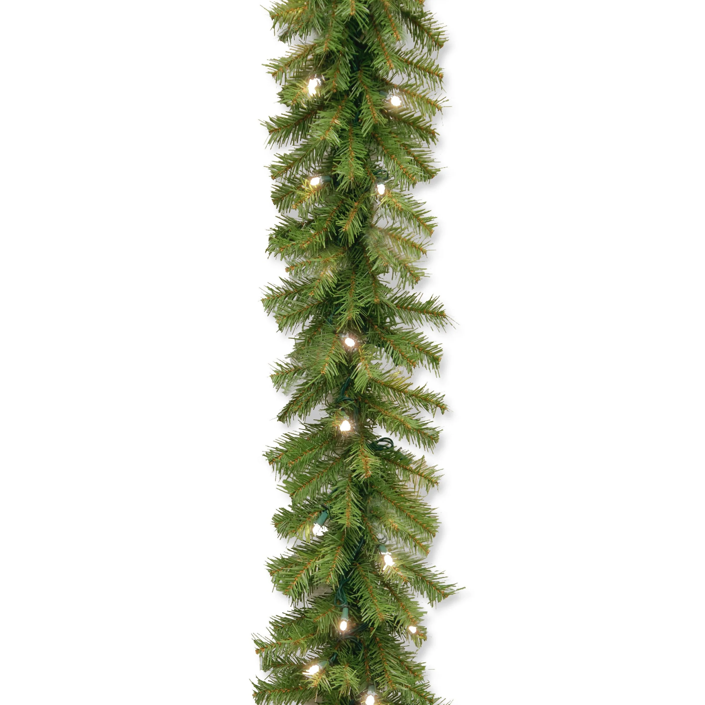9 ft. Pre-Lit Norwood Fir Garland with Warm White LED Lights, Plug-In - Image 3