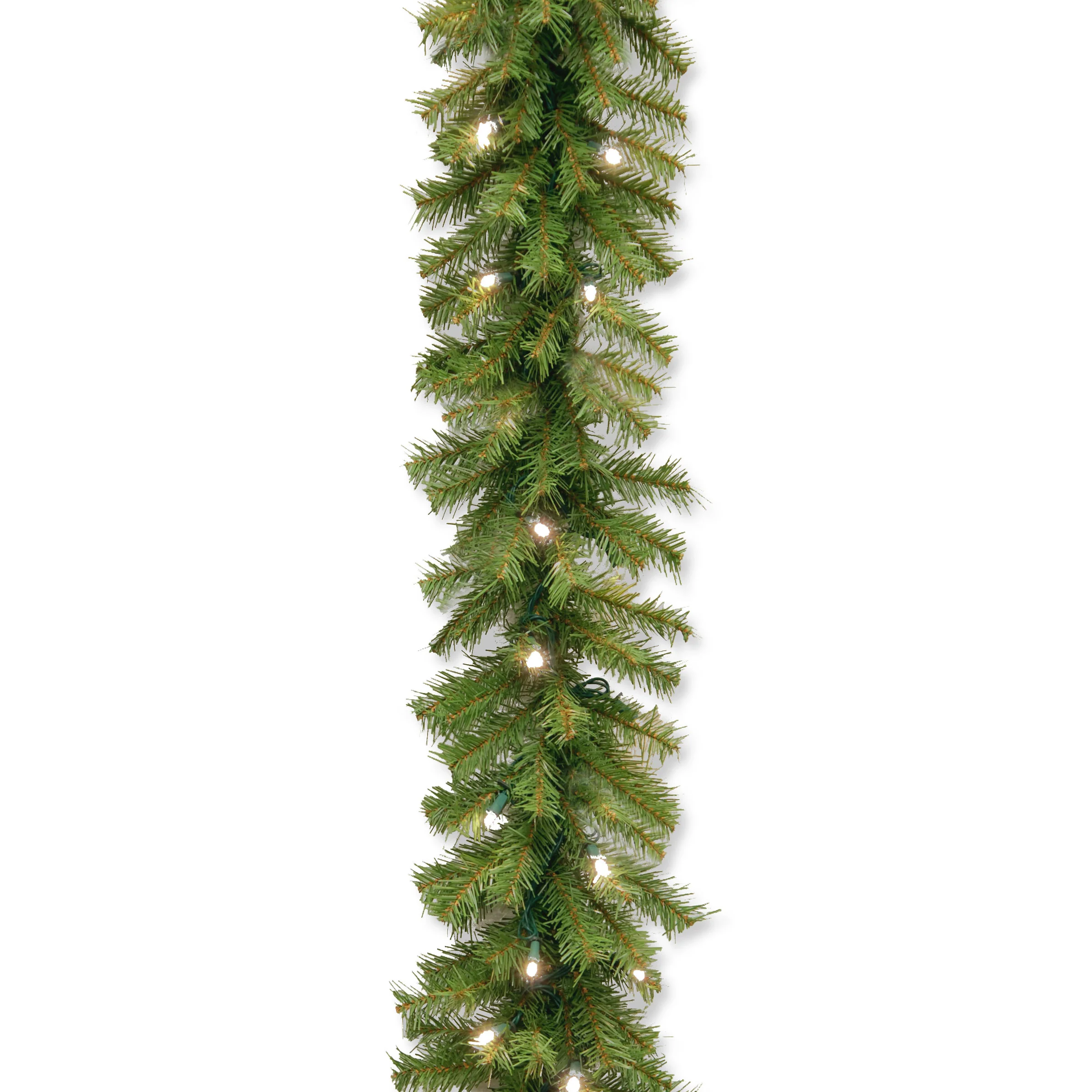 9 ft. Pre-Lit Norwood Fir Garland with Warm White LED Lights, Plug-In - Image 5