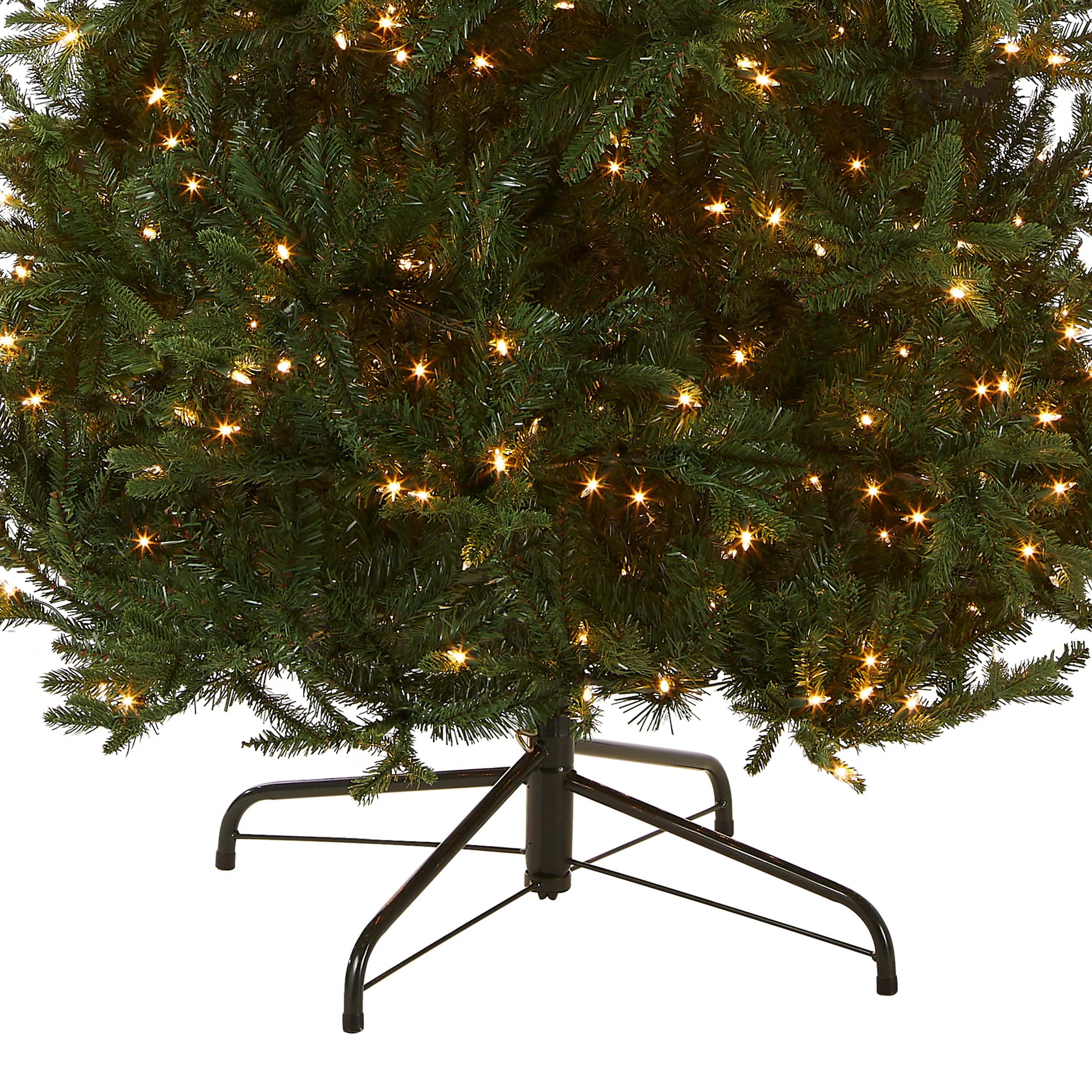 9 ft. Pre-Lit Tiffany Fir Slim Tree with Clear Lights - PE Branch Tips, Plug-In - Image 4