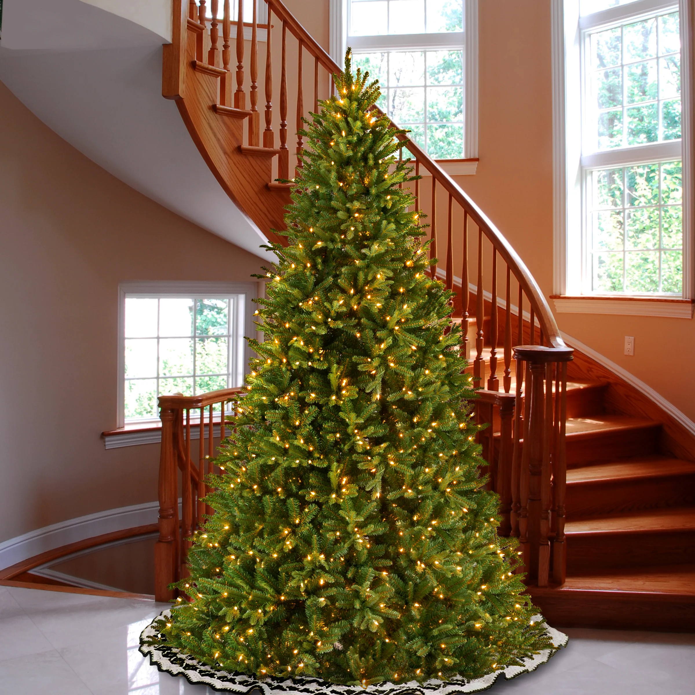9 ft. Pre-Lit Tiffany Fir Tree with Clear Lights, Plug-In - Image 3