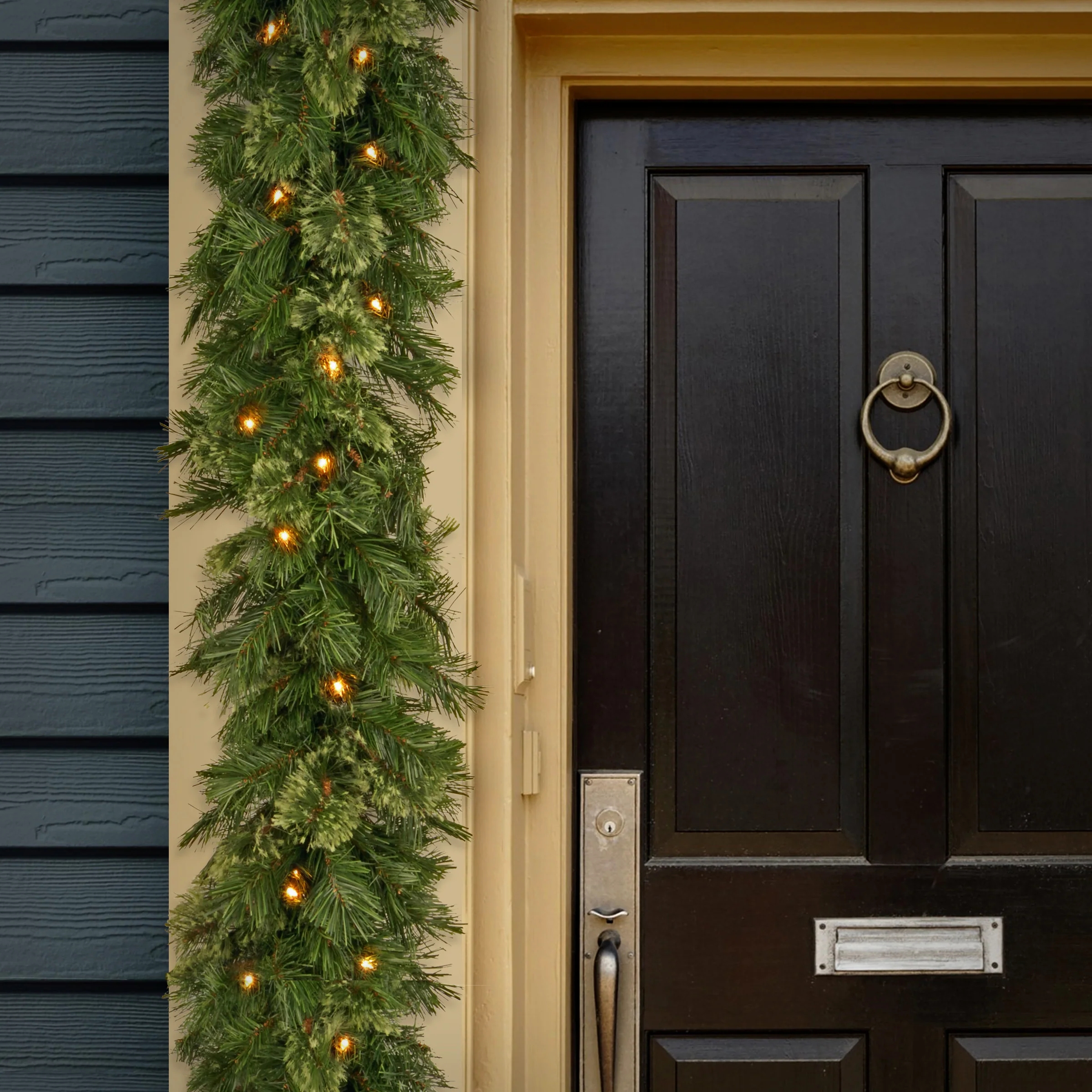 9 ft. Pre-Lit Wispy Willow Garland with Clear Lights, Plug-In - Image 3
