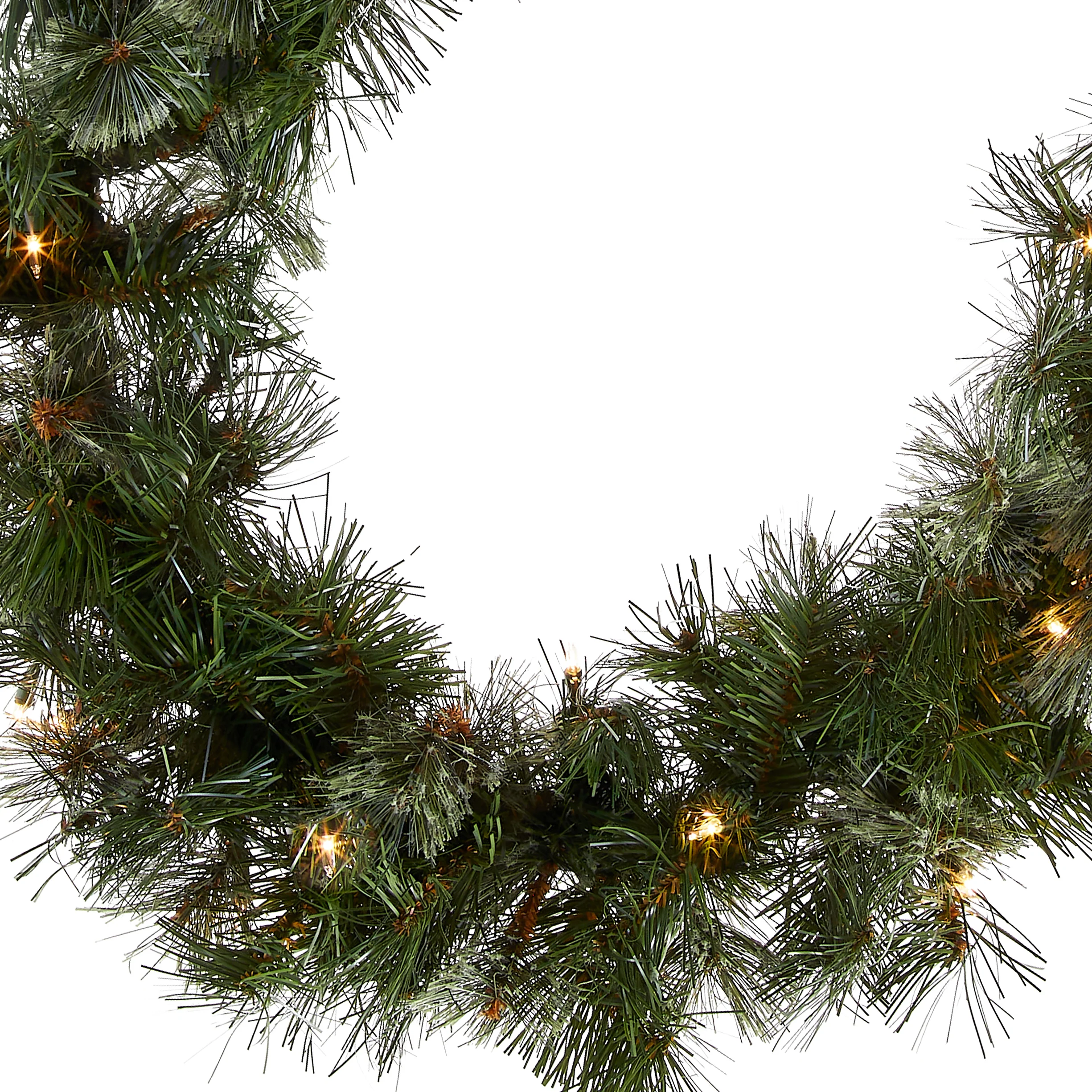9 ft. Pre-Lit Wispy Willow Garland with Clear Lights, Plug-In - Image 4