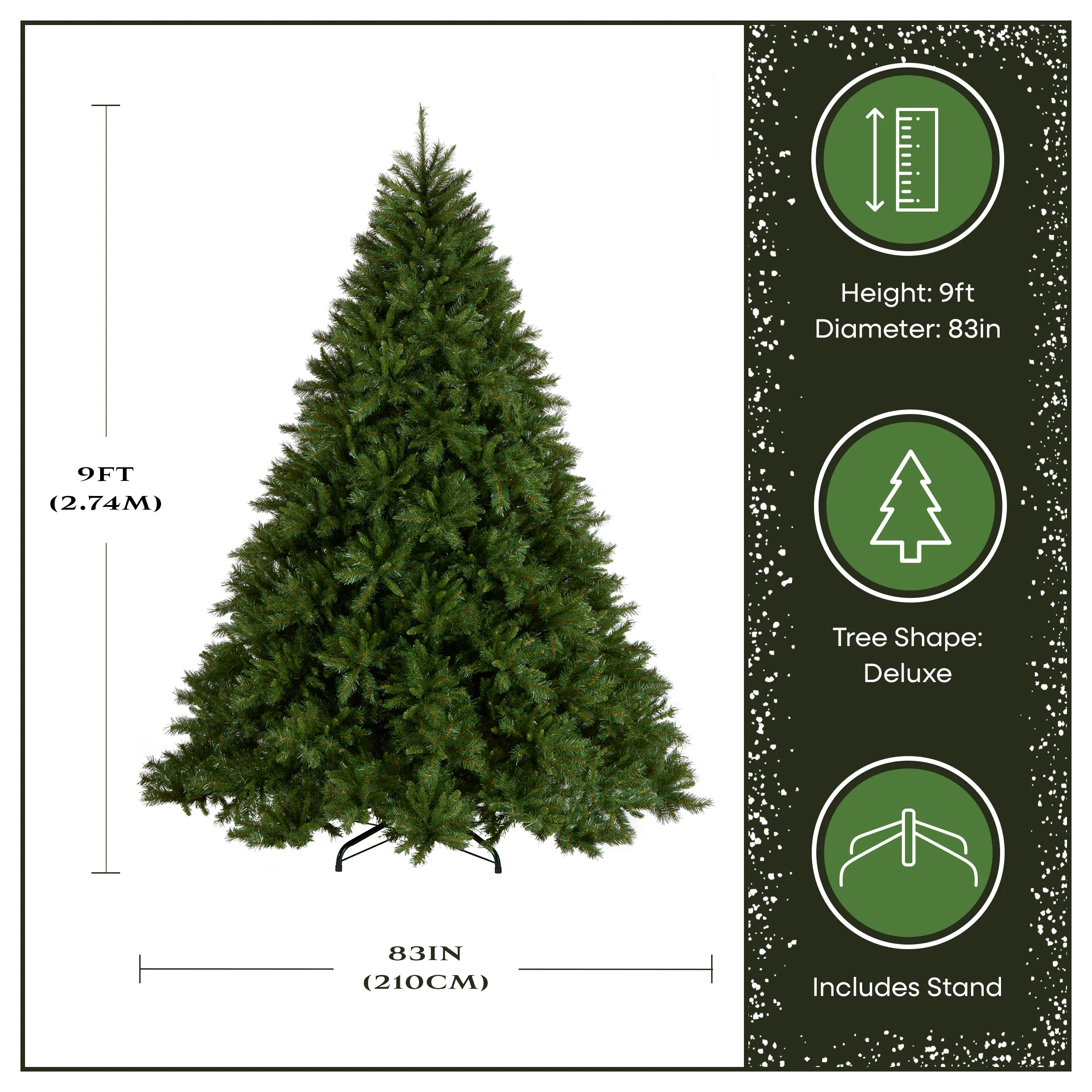 9 ft. Tiffany Fir Deluxe Tree - Image 3