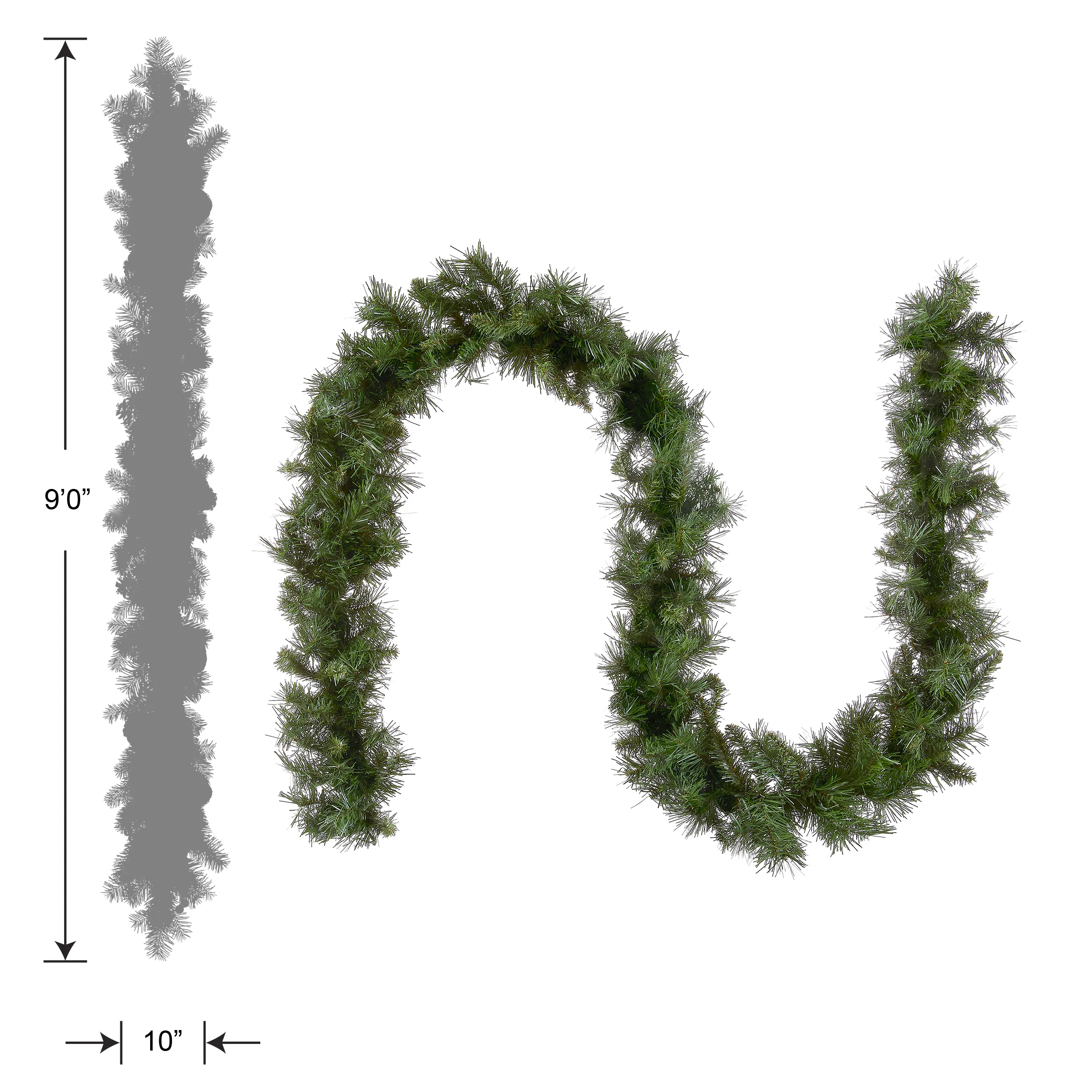 9 ft. Winchester Pine Garland - Image 5