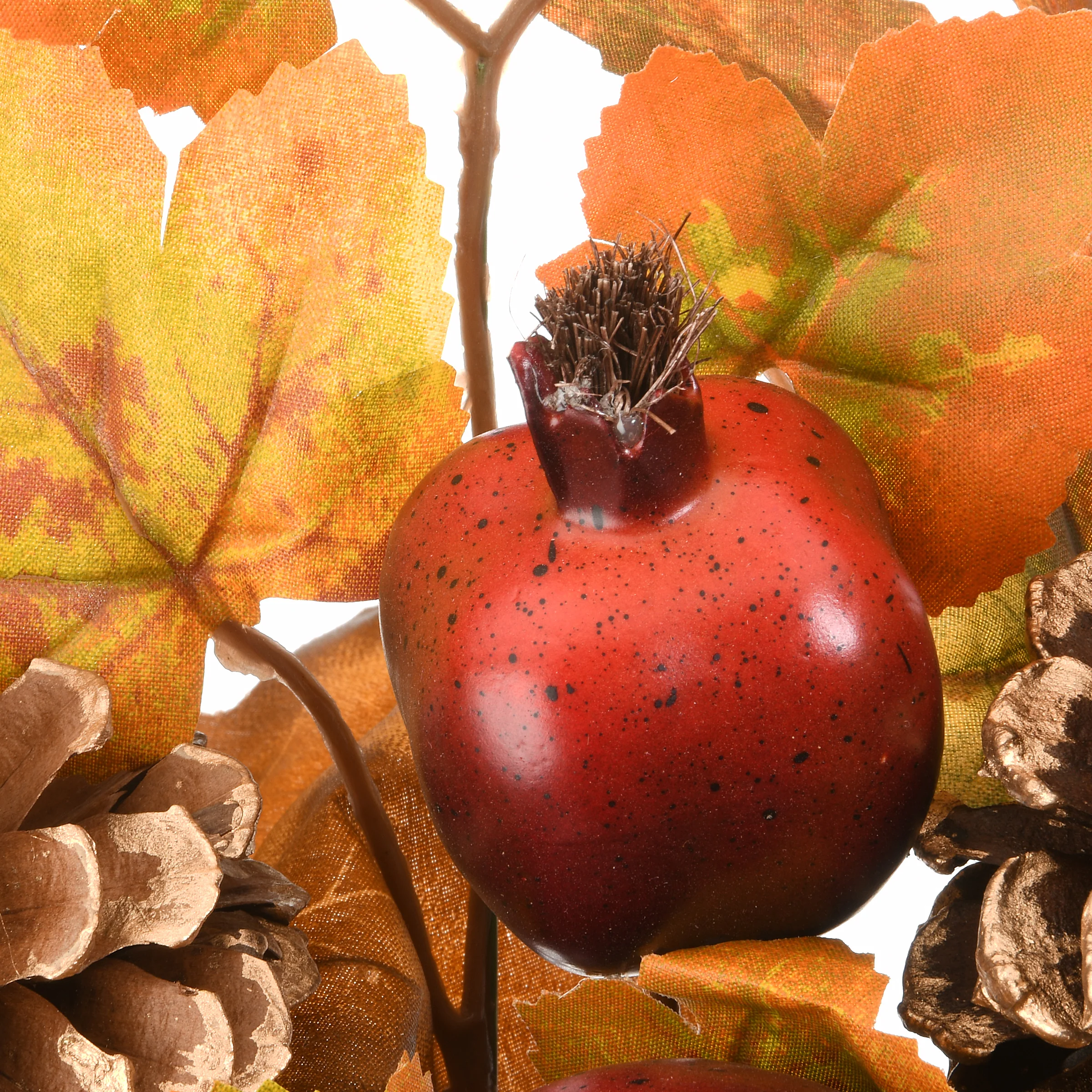 30 in. 2-Piece Fall Door Corners with Maple Leaves, Pine Cones, Pomegranates, Berry Clusters - Image 4