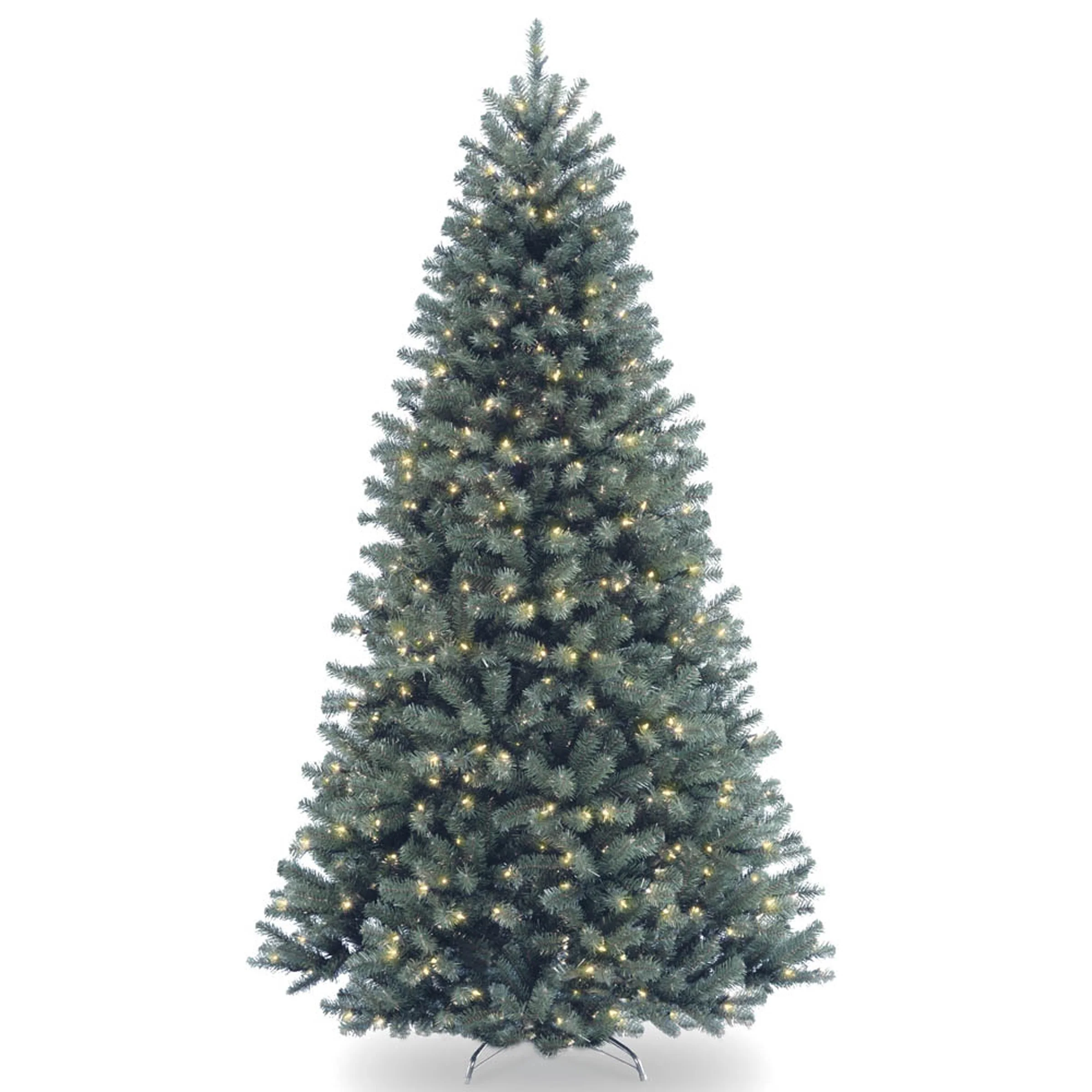 7.5 ft. Pre-Lit North Valley Spruce Blue Tree with Clear Lights, Plug-In