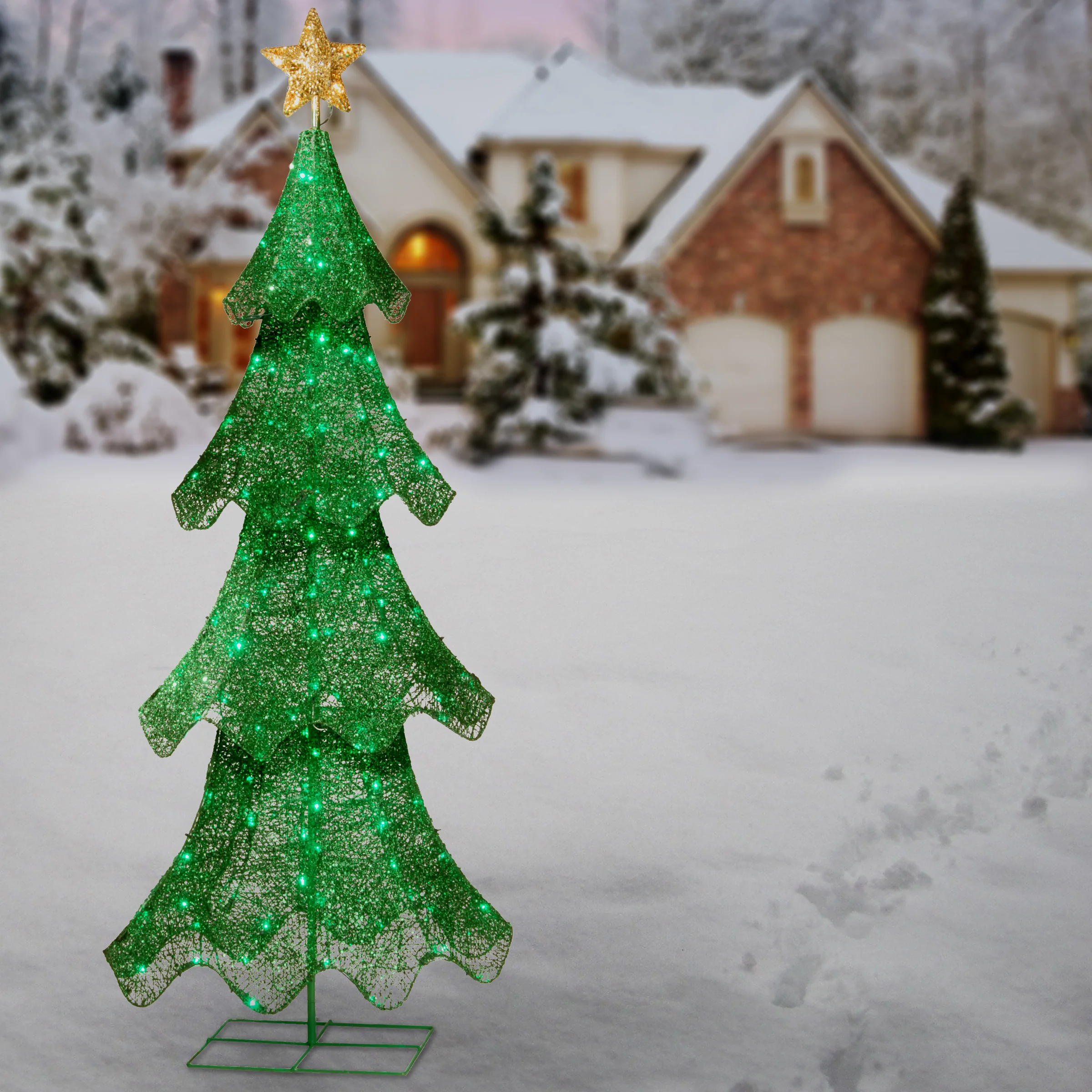 60 in. Christmas Tree with LED Lights - Image 2