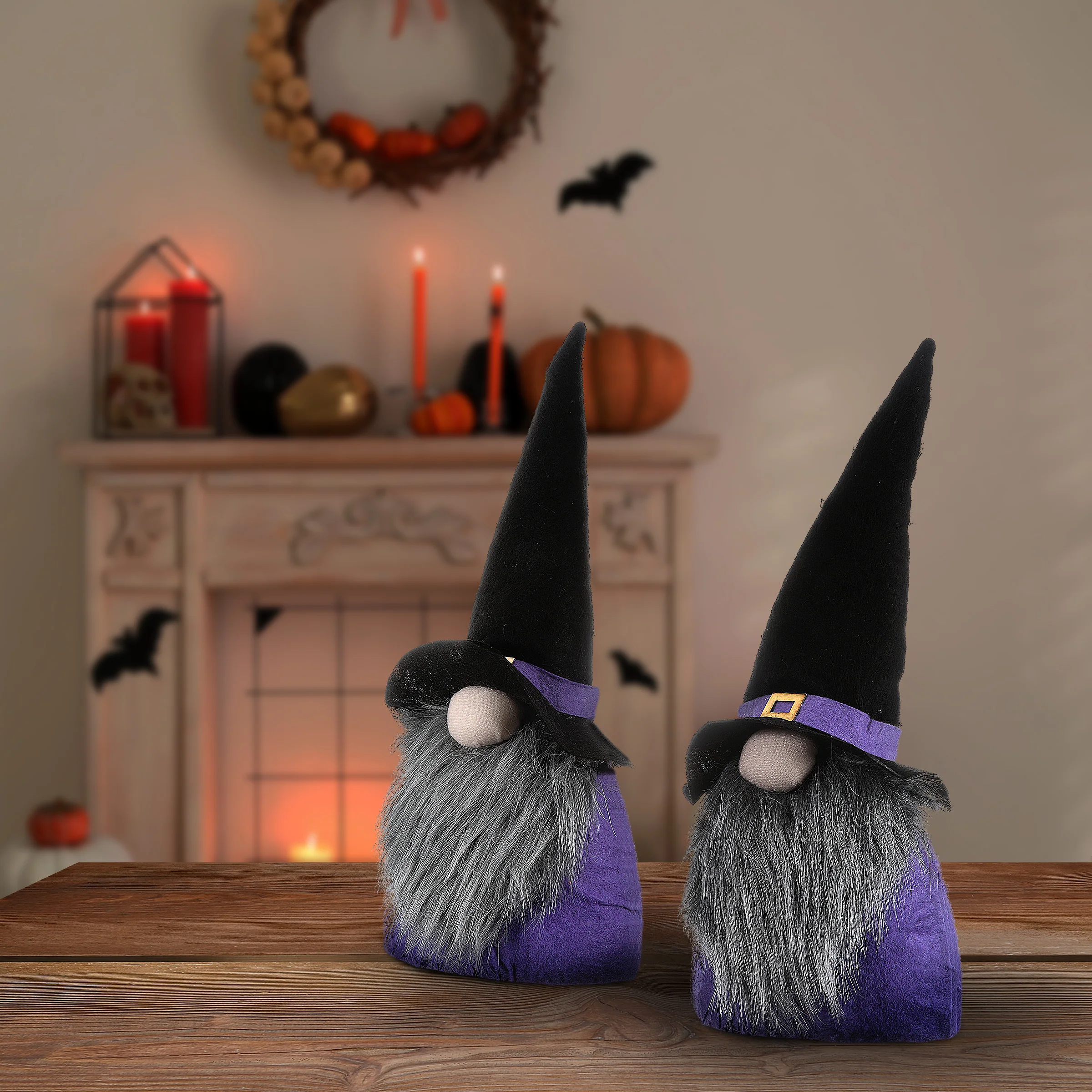 12 in. 2-Pack Halloween Cloth Gnomes - Image 2