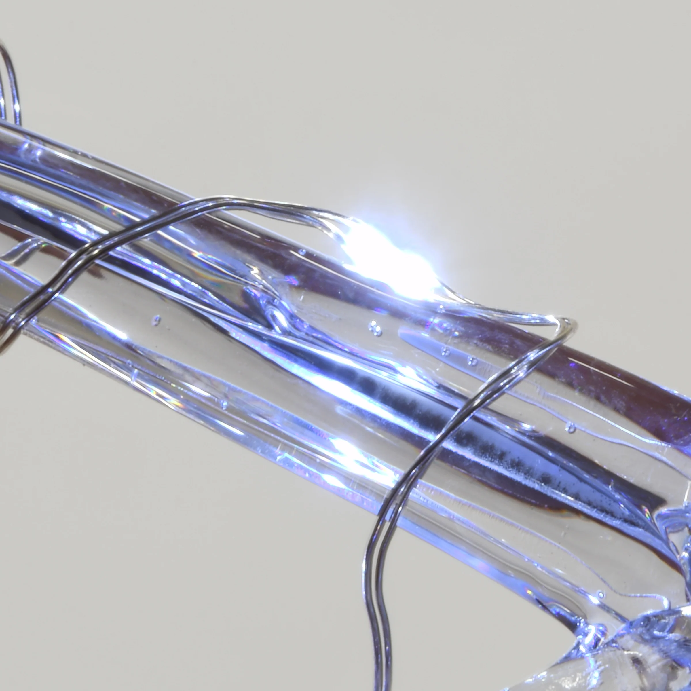 24 in. and 20 in. Ice Crystal Snowflakes with LED Lights, Plug-In - Image 3