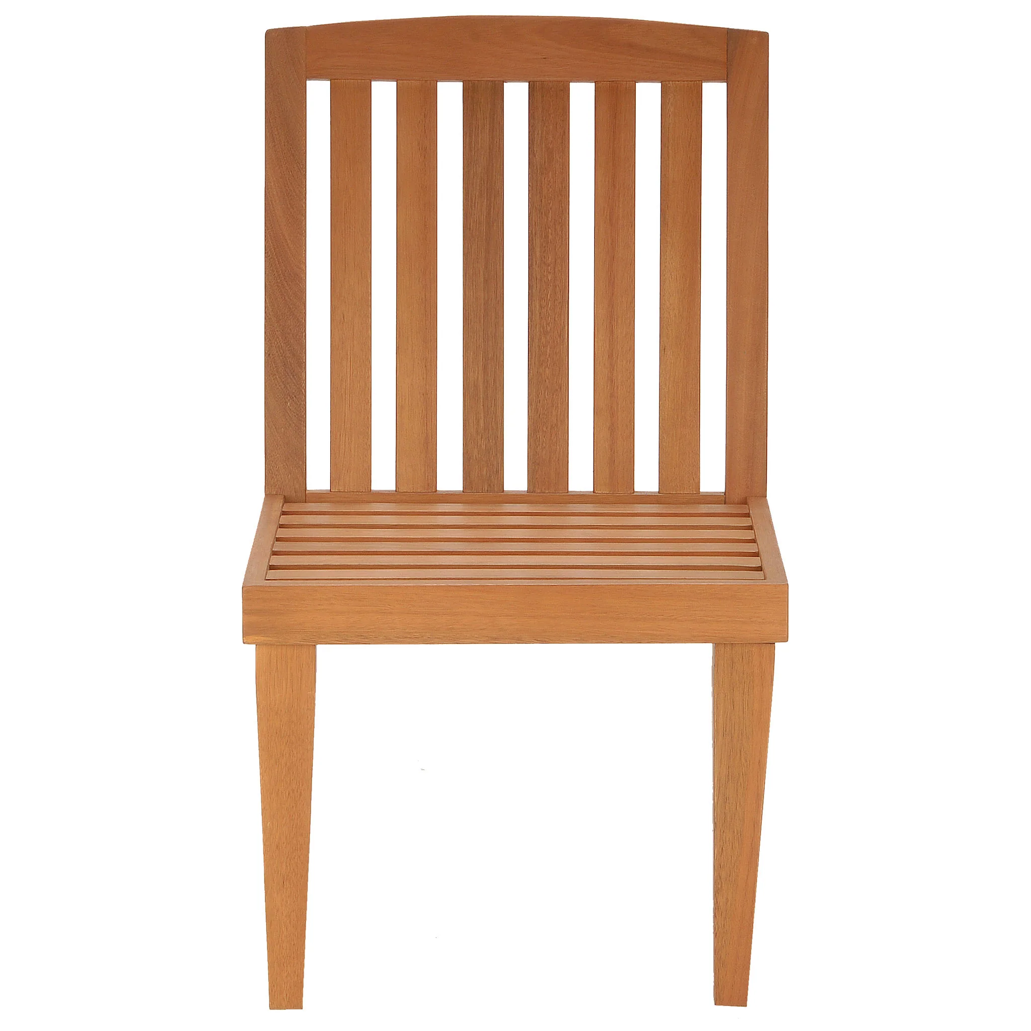 Eucalyptus Grandis Wood Dining Chair, Chocolate - Image 2